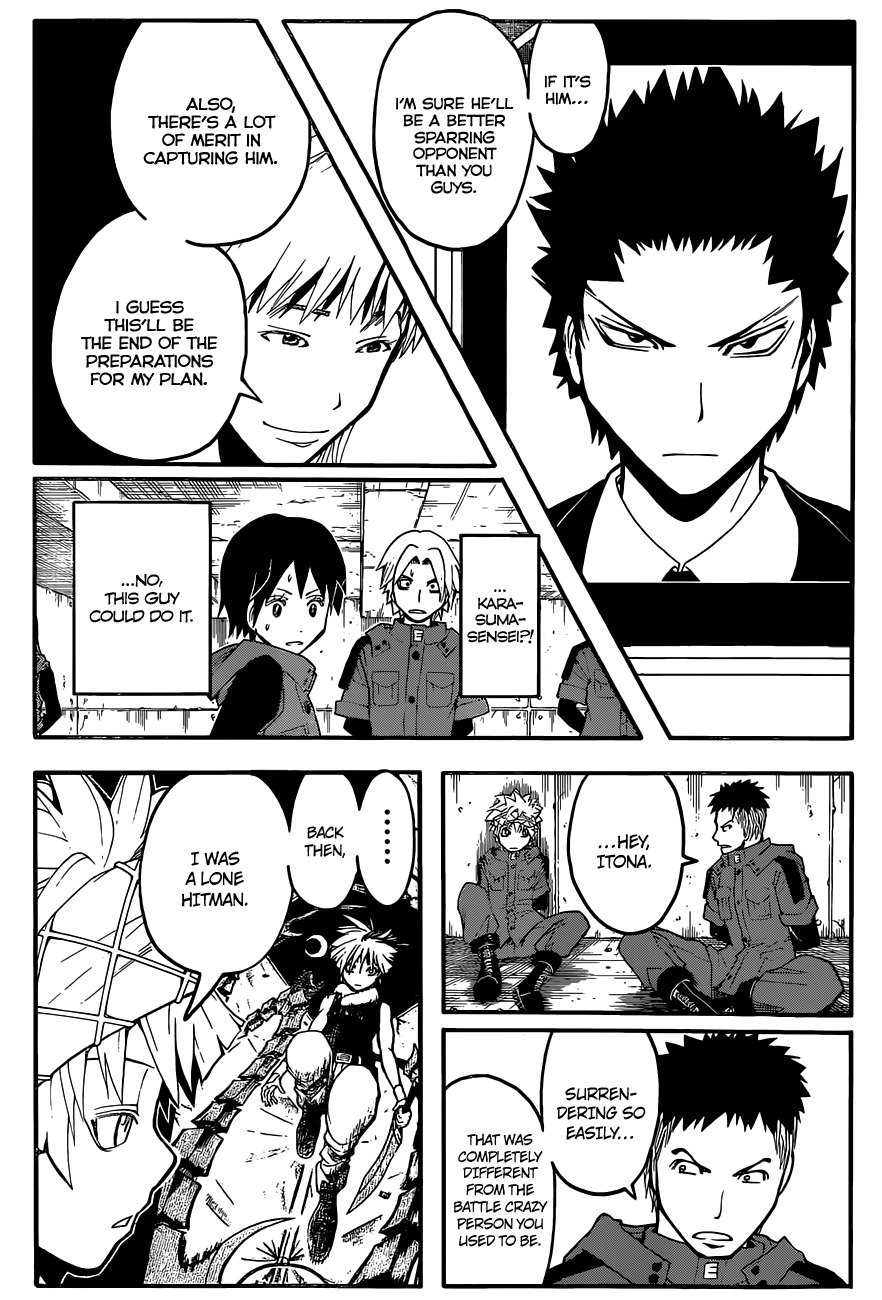 Ansatsu Kyoushitsu Chapter 104 page 18 - Chapter 104 : "God of Death" Time- 4nd Hour