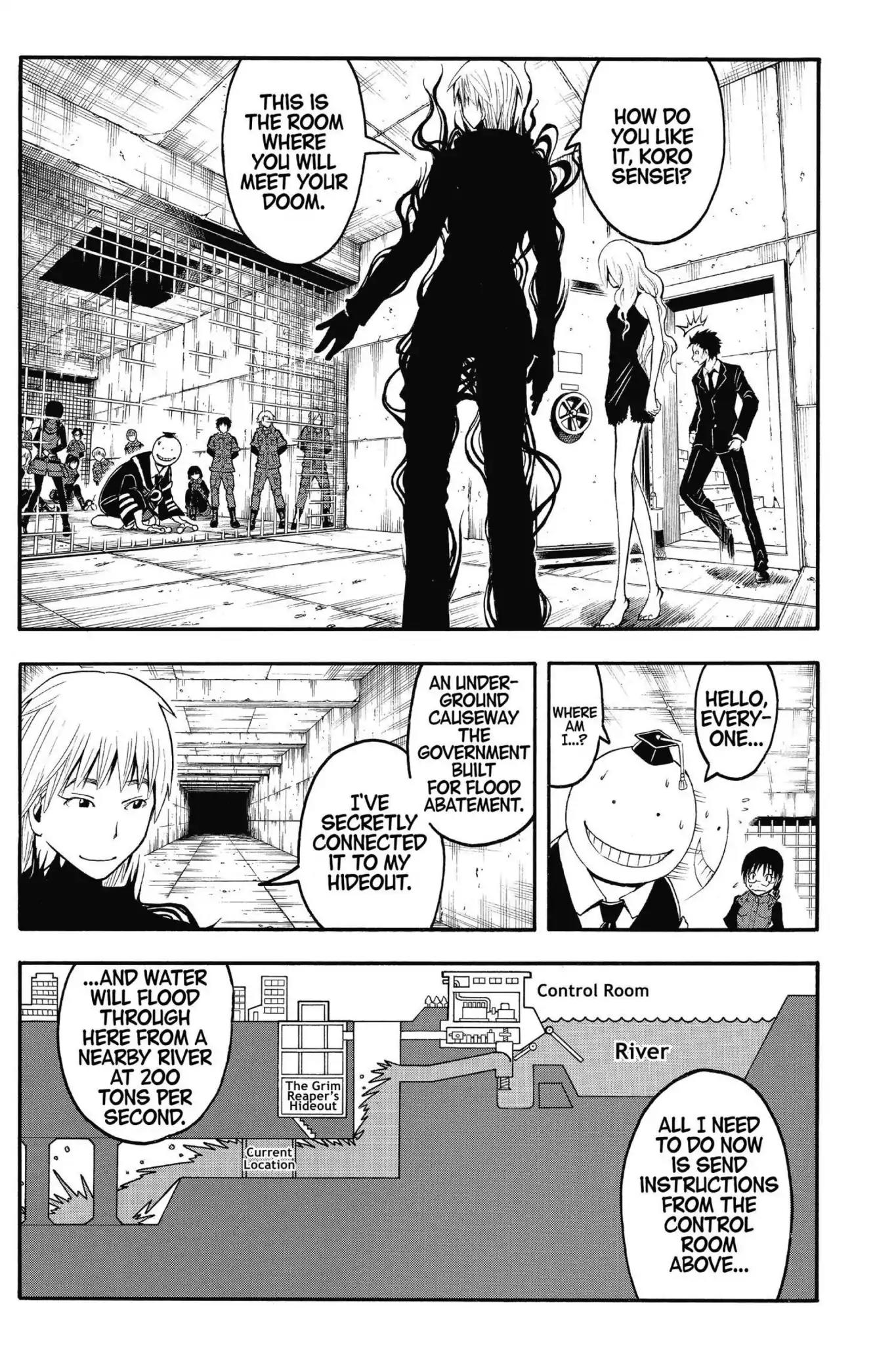 Ansatsu Kyoushitsu Chapter 105 page 11 - Chapter 105: Vol.12 CLASS 105: Time for the Grim Reaper-5th Period