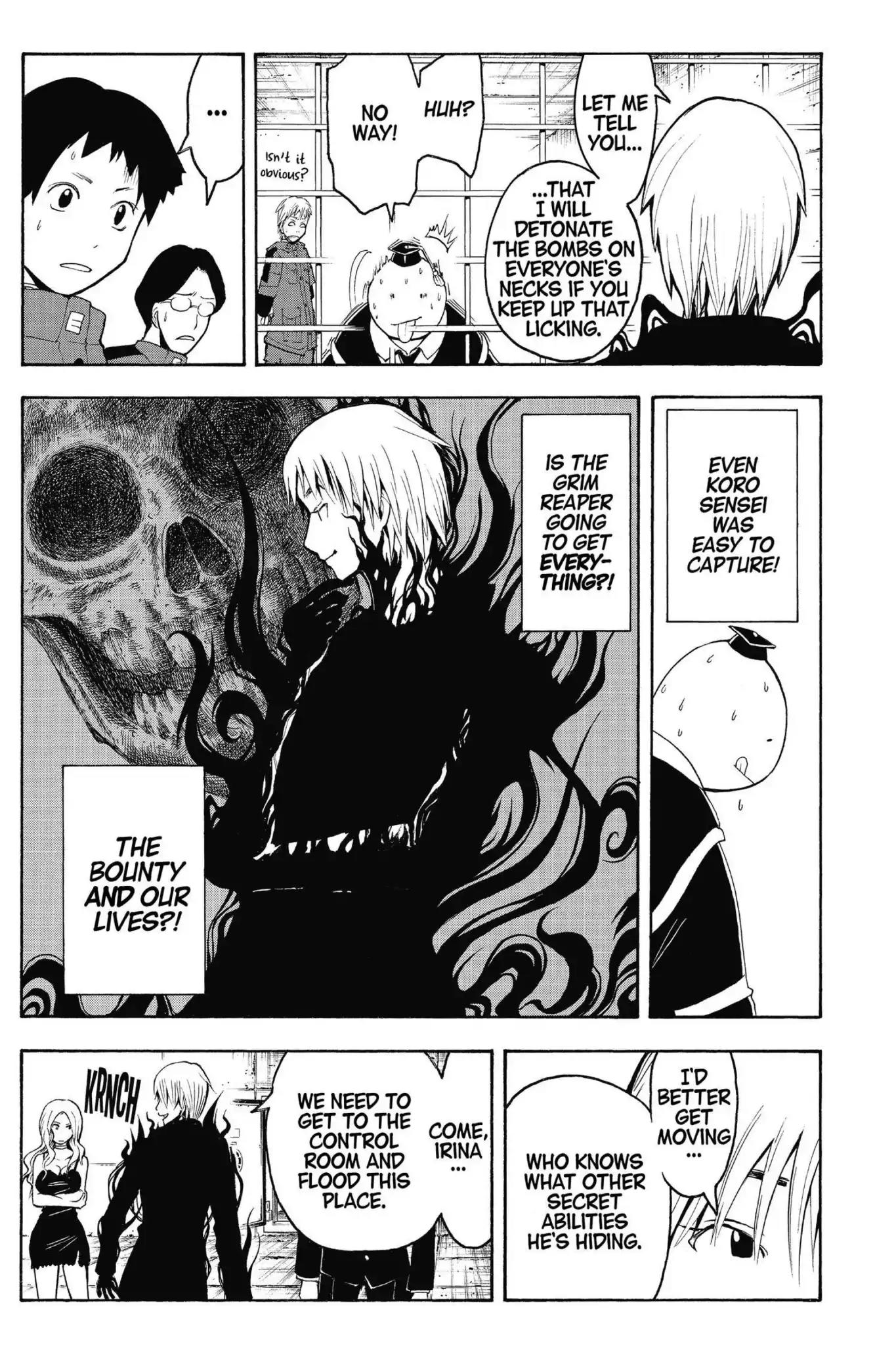 Ansatsu Kyoushitsu Chapter 105 page 15 - Chapter 105: Vol.12 CLASS 105: Time for the Grim Reaper-5th Period