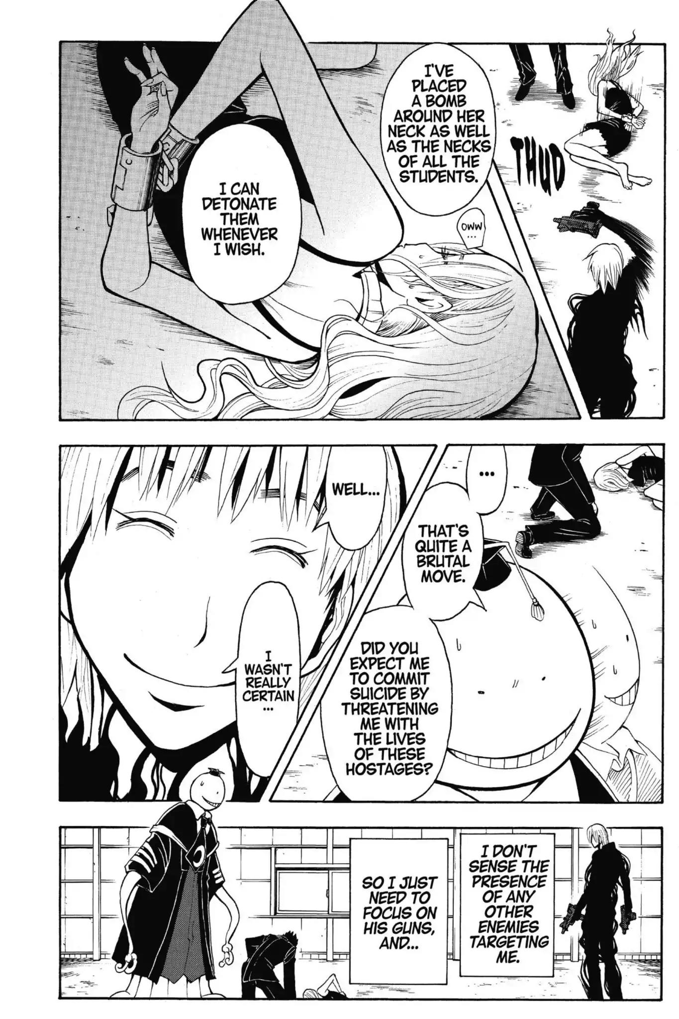 Ansatsu Kyoushitsu Chapter 105 page 4 - Chapter 105: Vol.12 CLASS 105: Time for the Grim Reaper-5th Period
