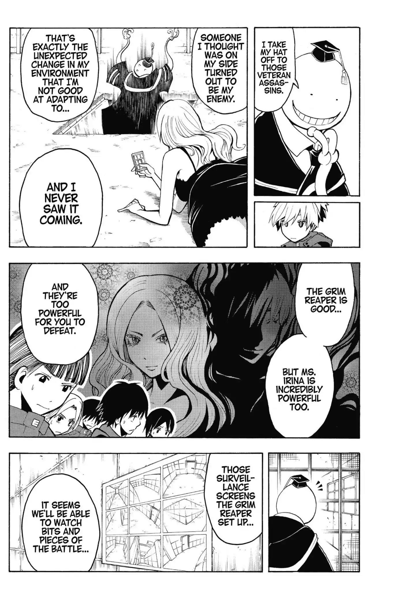 Ansatsu Kyoushitsu Chapter 106 page 7 - Chapter 106: Vol.12 CLASS 106: Time for the Grim Reaper-6th Period