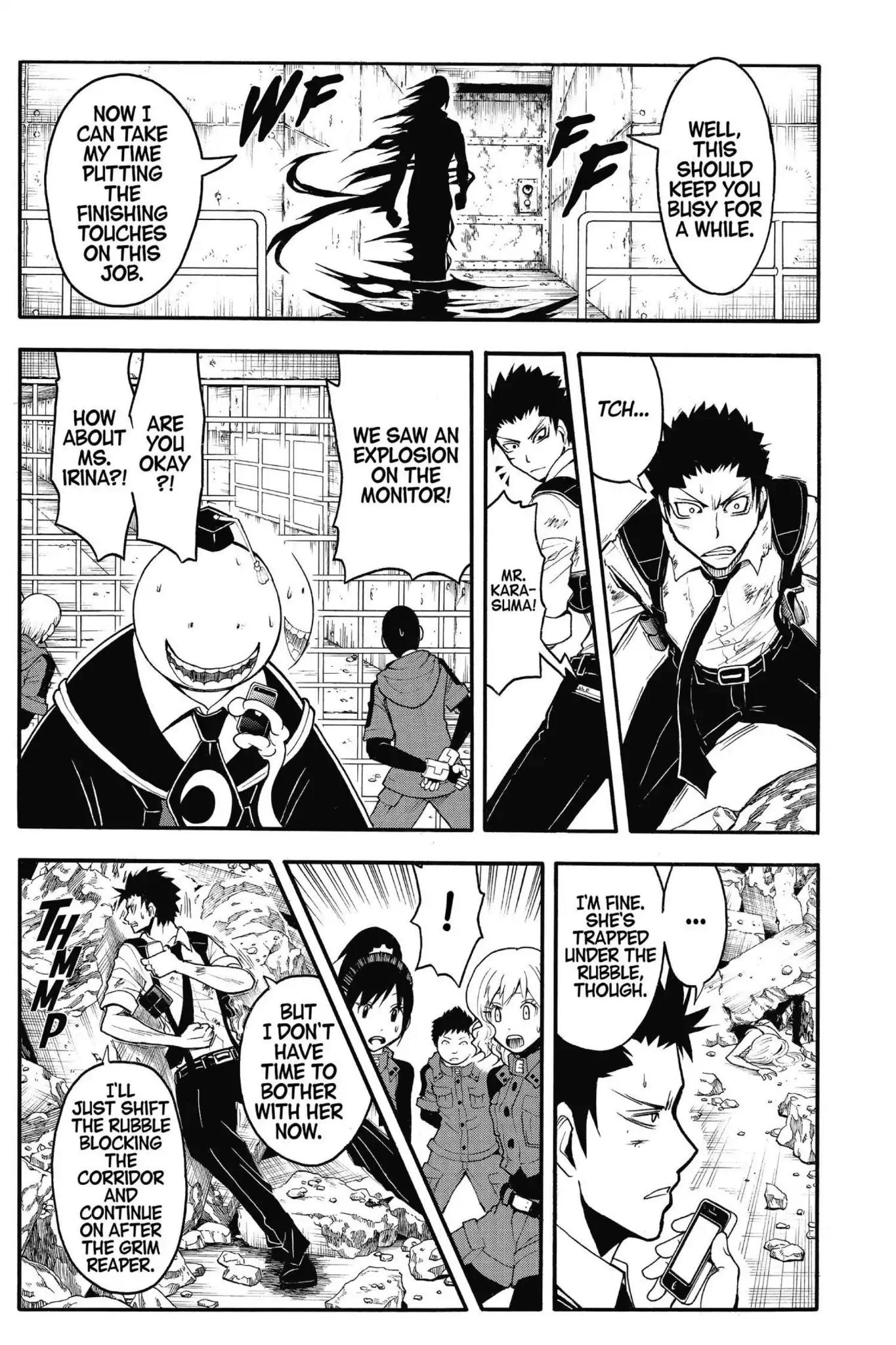 Ansatsu Kyoushitsu Chapter 107 page 15 - Chapter 107: Vol.13 CLASS 107: Time for the Grim Reaper-7th Period