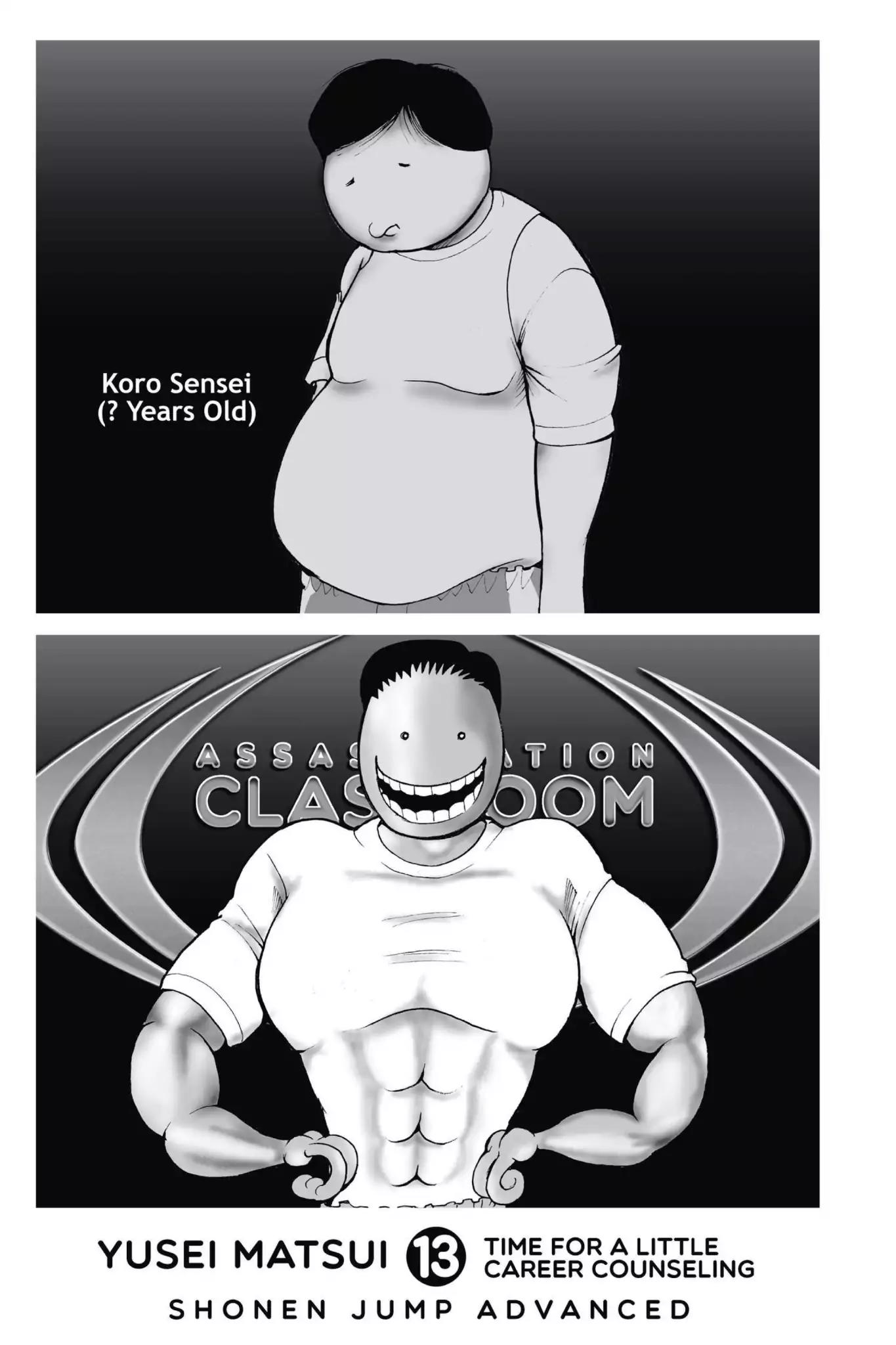 Ansatsu Kyoushitsu Chapter 107 page 4 - Chapter 107: Vol.13 CLASS 107: Time for the Grim Reaper-7th Period