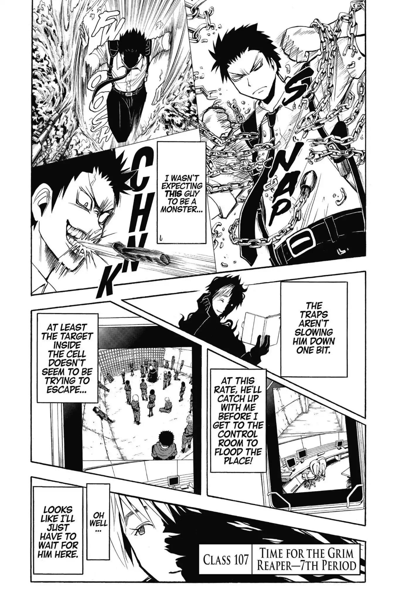 Ansatsu Kyoushitsu Chapter 107 page 7 - Chapter 107: Vol.13 CLASS 107: Time for the Grim Reaper-7th Period
