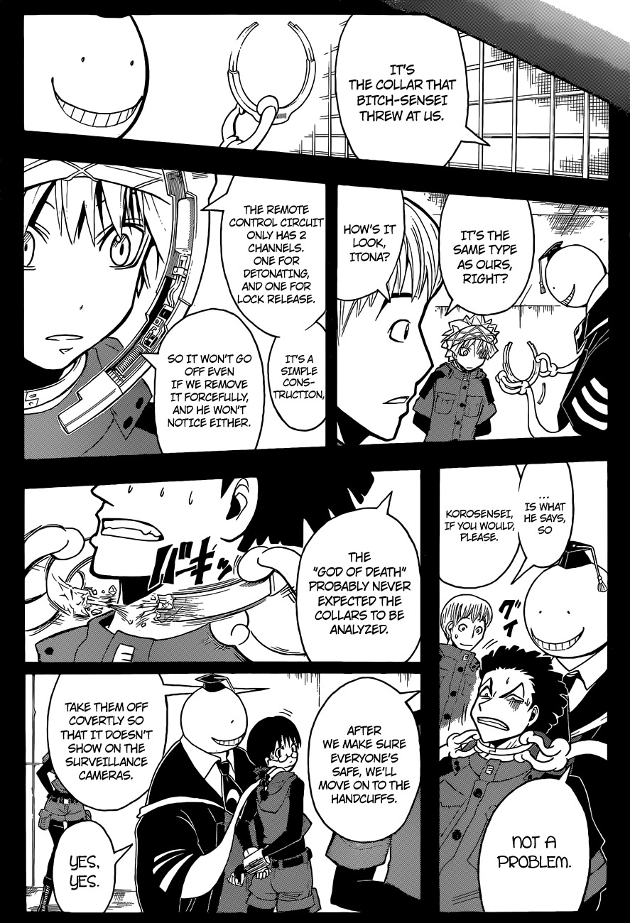Ansatsu Kyoushitsu Chapter 108 page 6 - Chapter 108 : "God of Death" Time - 8th Hour