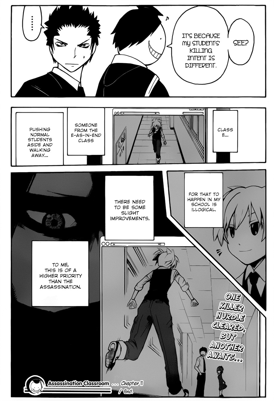 Ansatsu Kyoushitsu Chapter 11 page 20 - Chapter 11 : Assembly Time.