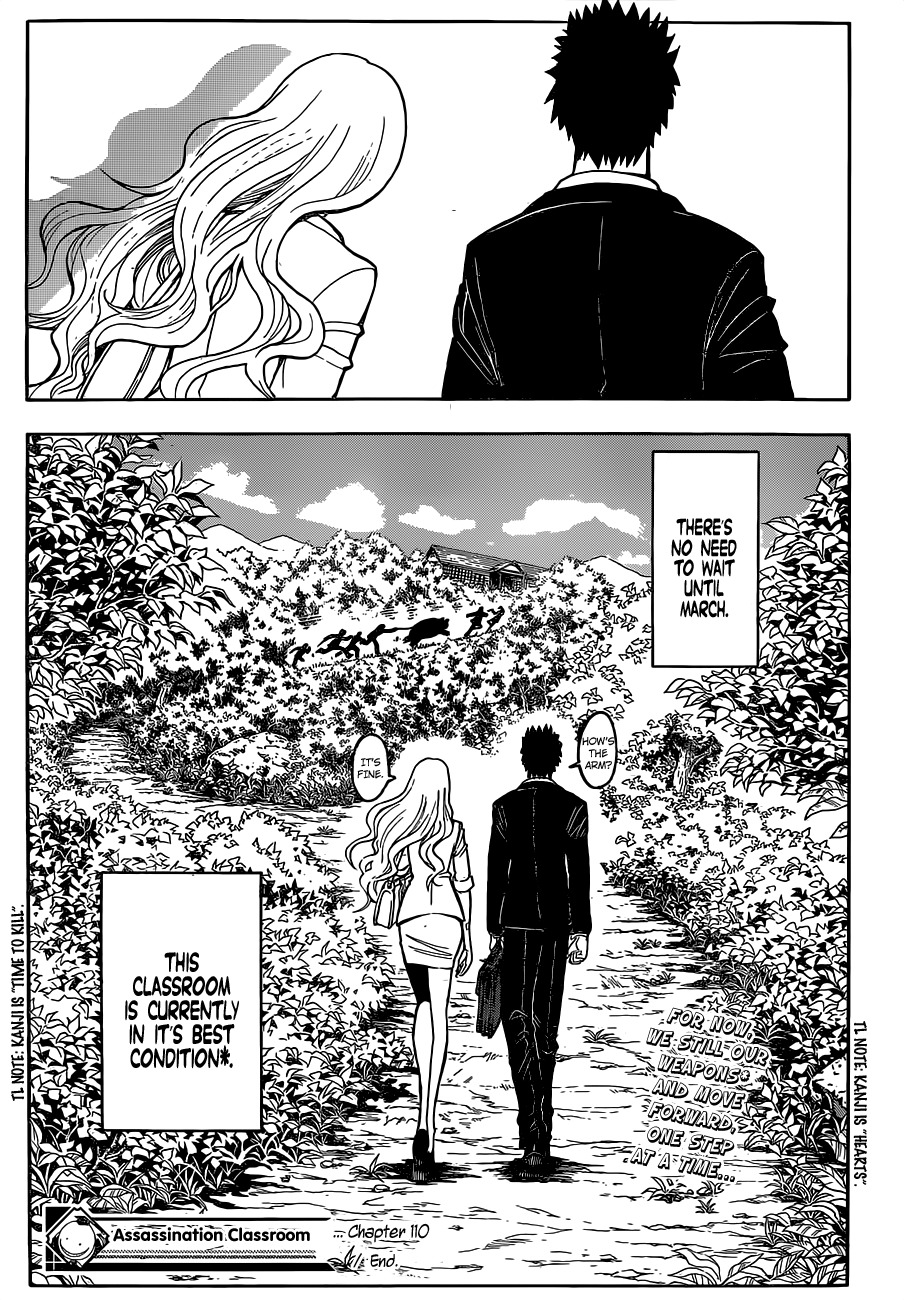 Ansatsu Kyoushitsu Chapter 110 page 20 - Chapter 110 : World Time.