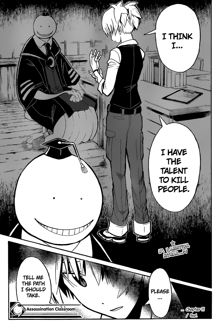 Ansatsu Kyoushitsu Chapter 111 page 20 - Chapter 111 : Career Time