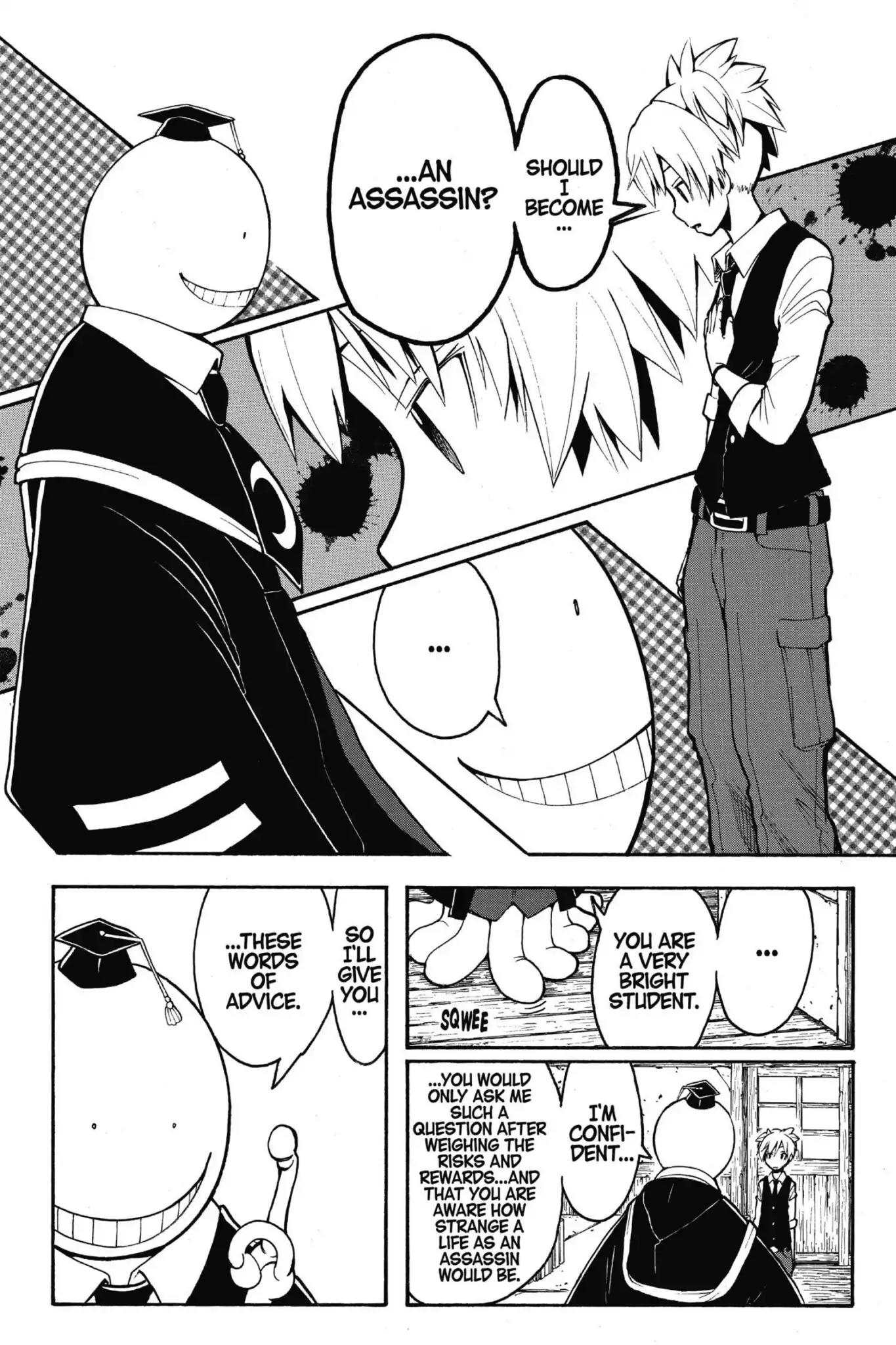 Ansatsu Kyoushitsu Chapter 112 page 6 - Chapter 112: Vol.13 CLASS 112: Time for the New Game Plus Mode