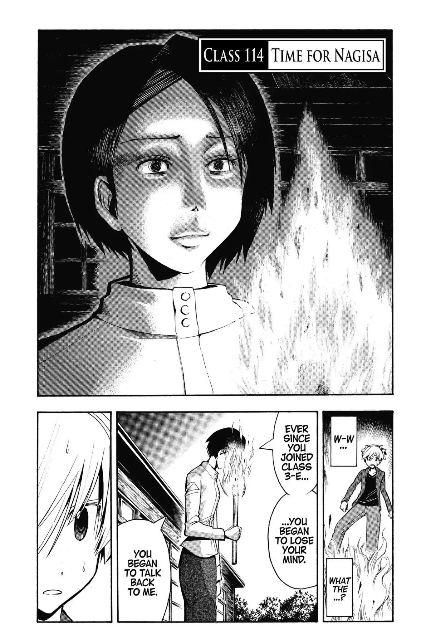 Ansatsu Kyoushitsu Chapter 114 page 2 - Chapter 114: Vol.13 CLASS 114: Time for Nagisa
