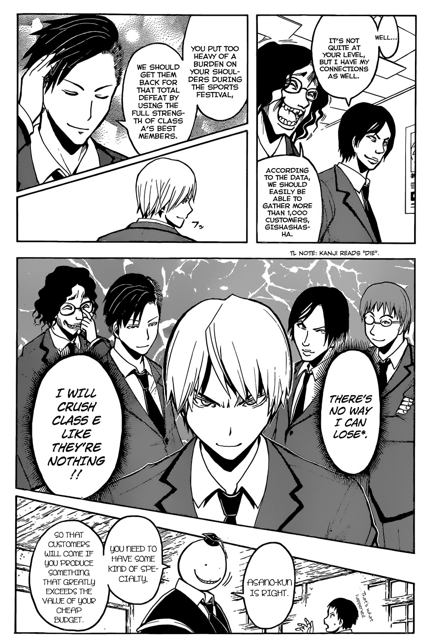 Ansatsu Kyoushitsu Chapter 115 page 13 - Chapter 115 : School Festival Time
