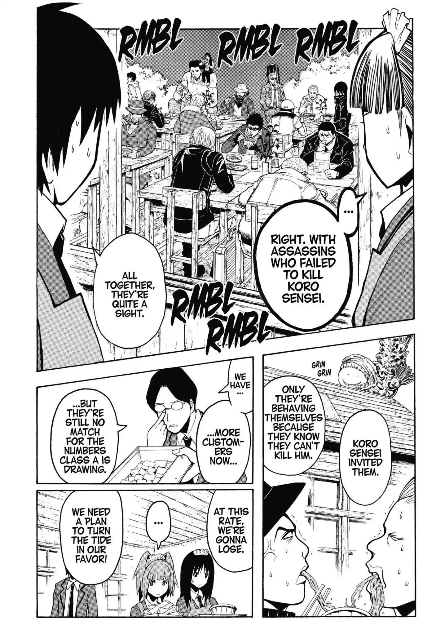 Ansatsu Kyoushitsu Chapter 117 page 8 - Chapter 117: Vol.14 CLASS 117: Time for an Unexpected Guest