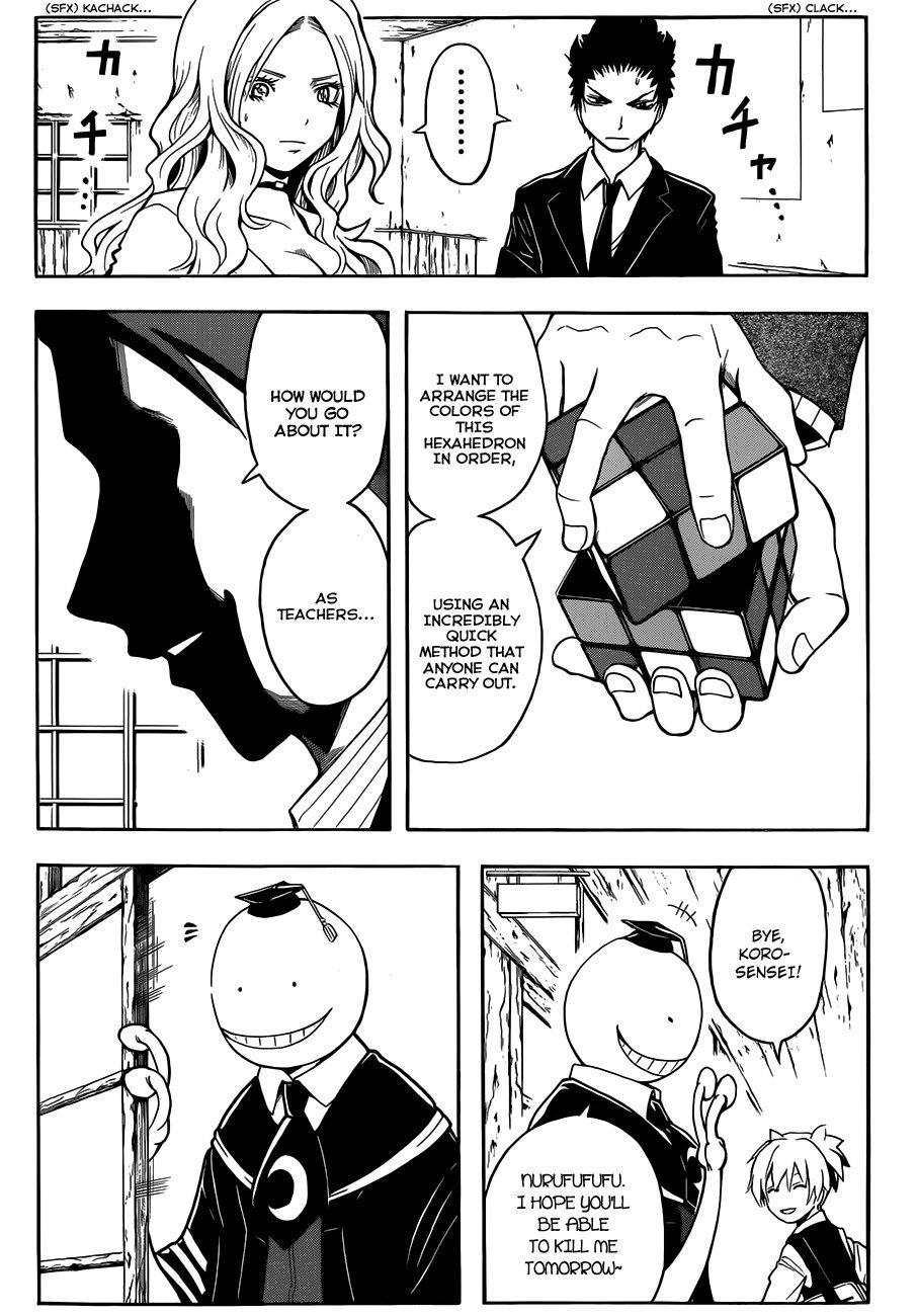 Ansatsu Kyoushitsu Chapter 12 page 8 - Chapter 12 : Sovereign Time.