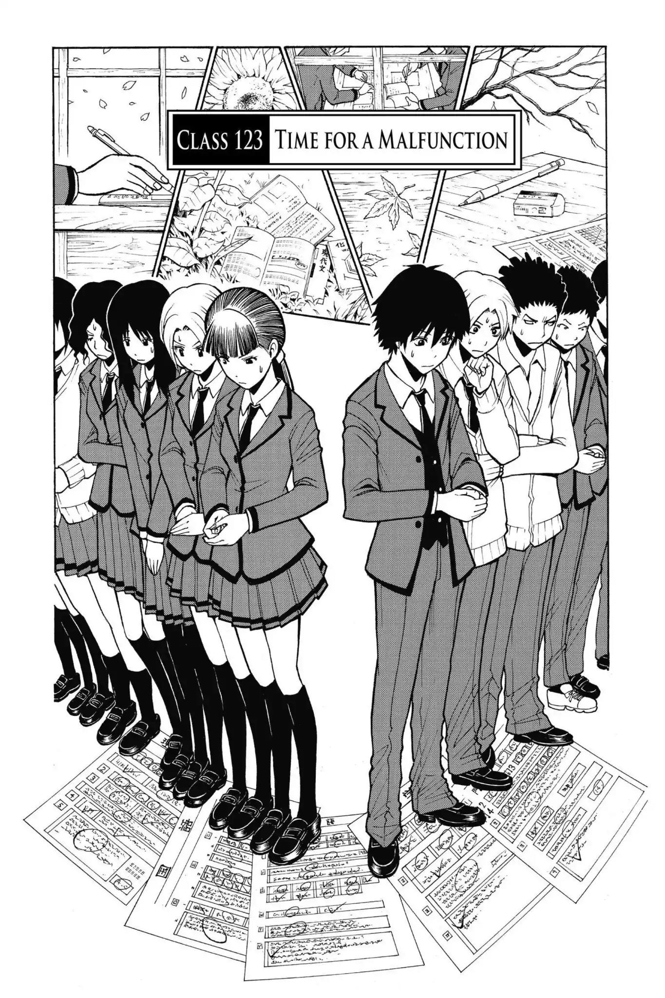 Ansatsu Kyoushitsu Chapter 123 page 1 - Chapter 123: Vol.14 CLASS 123: Time for a Revelation