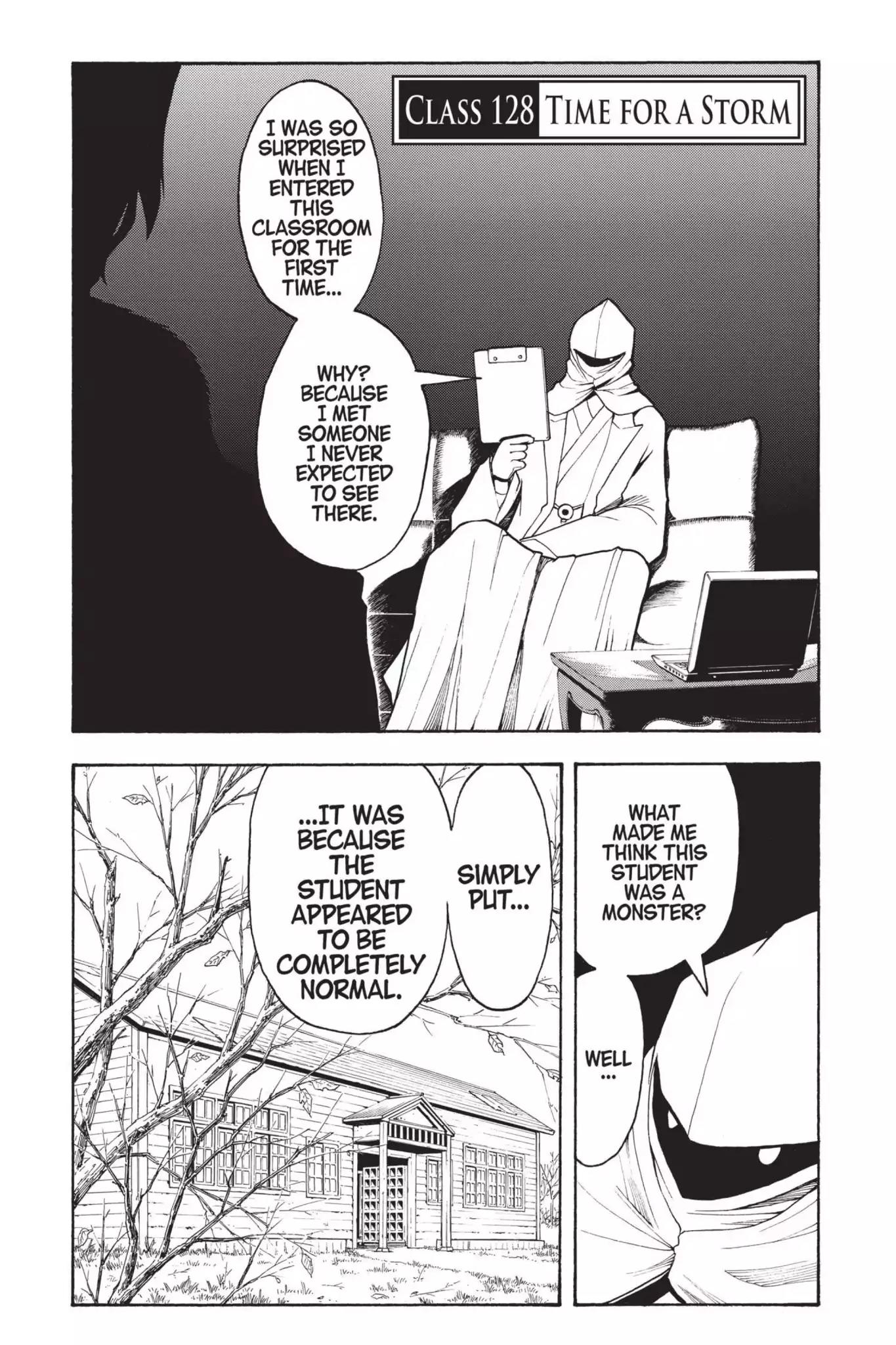 Ansatsu Kyoushitsu Chapter 128 page 1 - Chapter 128: Vol.15 CLASS 128: Time for a Storm