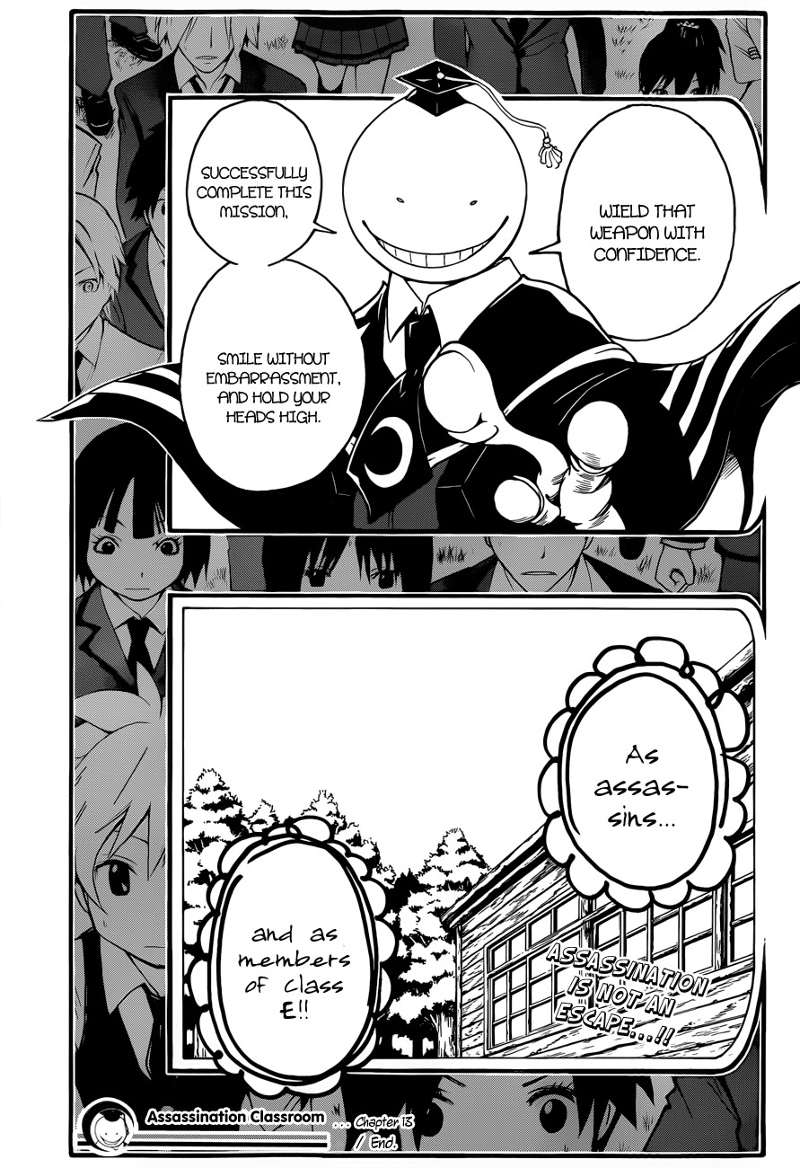 Ansatsu Kyoushitsu Chapter 13 page 20 - Chapter 13 : Spinning Time.