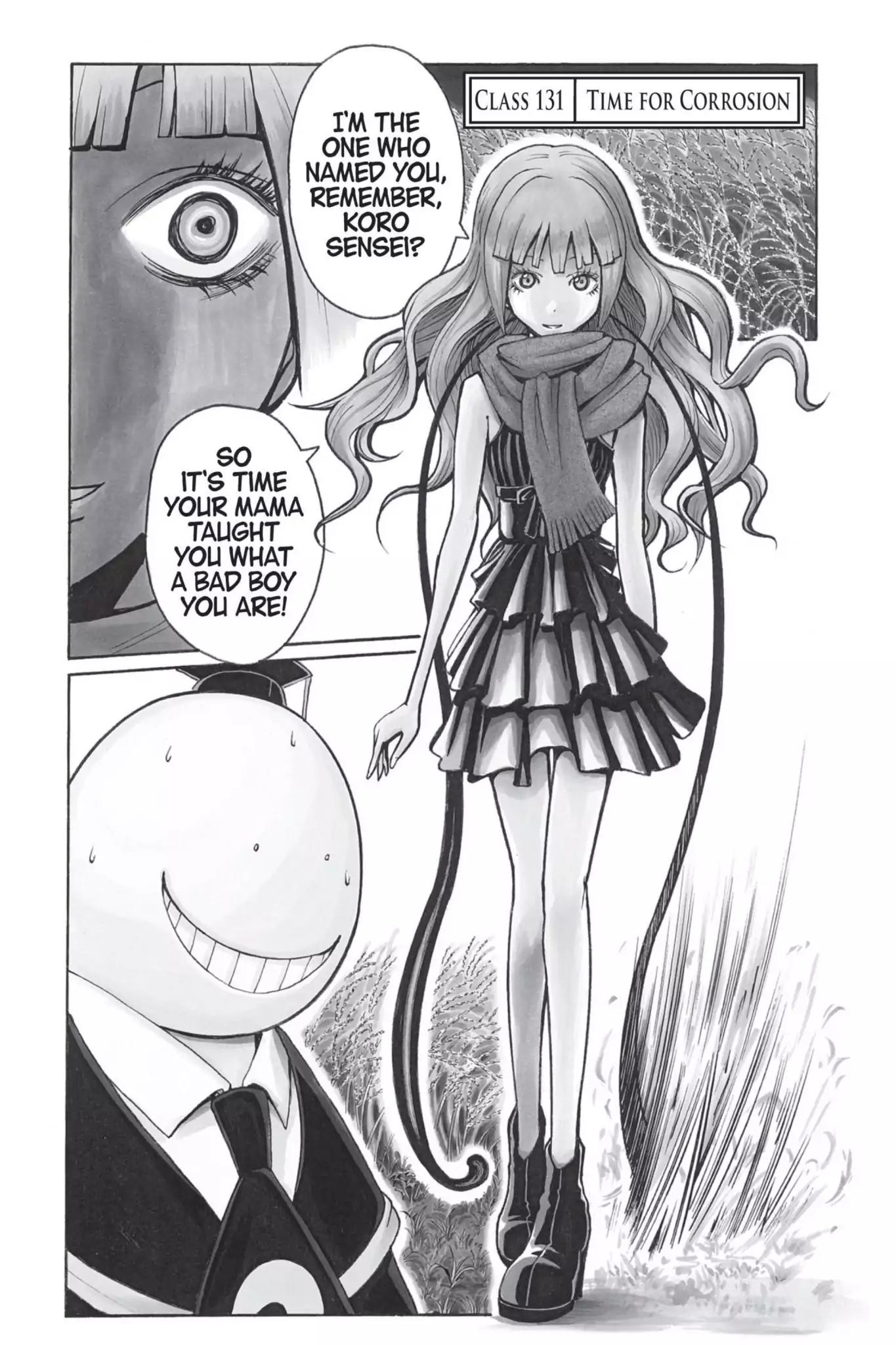 Ansatsu Kyoushitsu Chapter 131 page 1 - Chapter 131: Vol.15 CLASS 131: Time for Corrosion