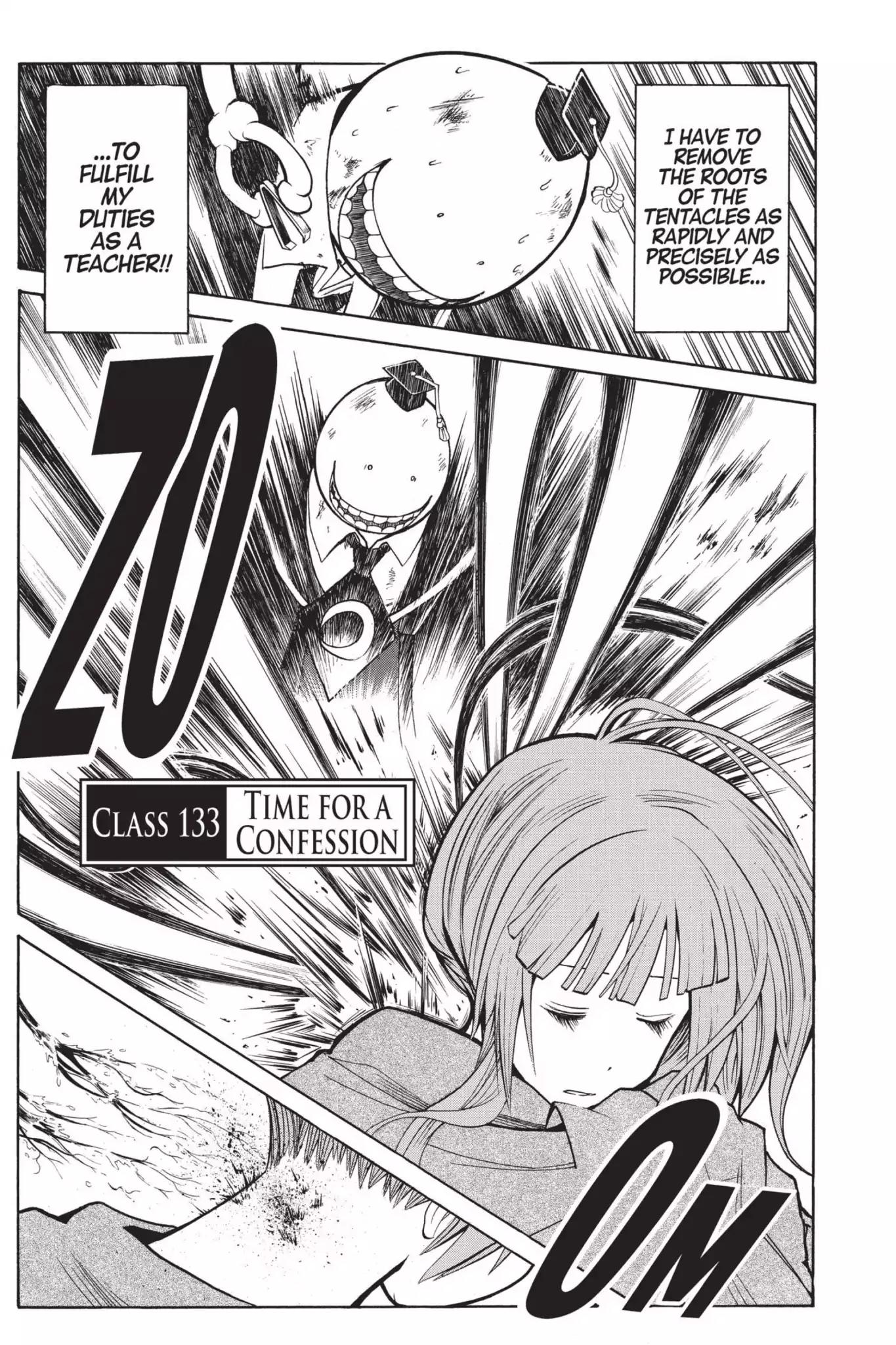 Ansatsu Kyoushitsu Chapter 133 page 1 - Chapter 133: Vol.15 CLASS 133: Time for a Confession