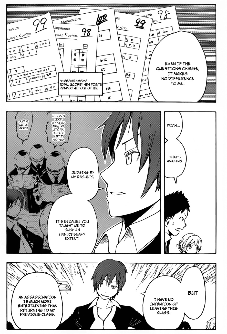 Ansatsu Kyoushitsu Chapter 14 page 18 - Chapter 14 : Test Time