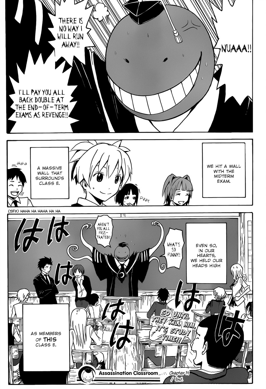 Ansatsu Kyoushitsu Chapter 14 page 20 - Chapter 14 : Test Time