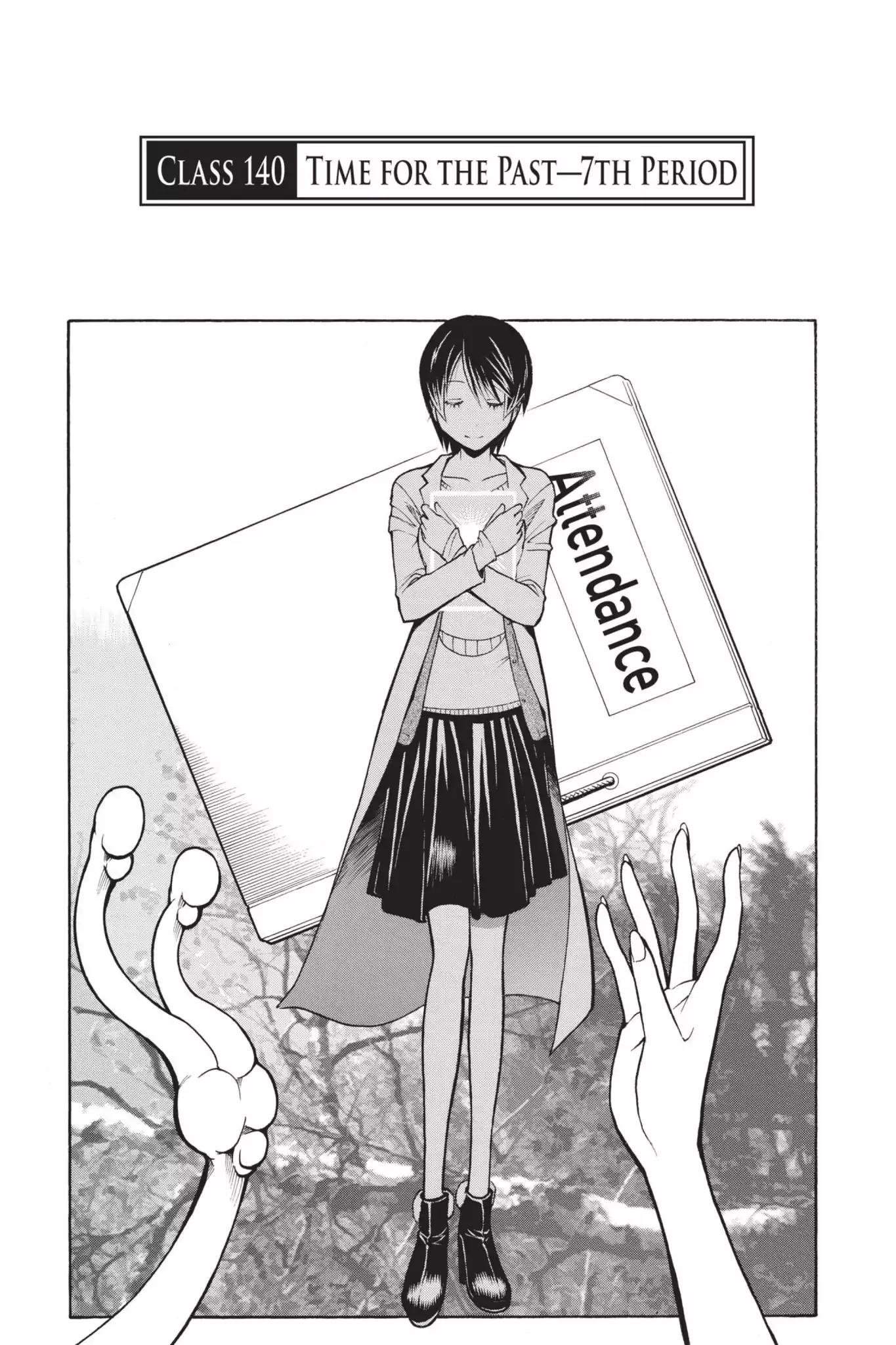 Ansatsu Kyoushitsu Chapter 140 page 1 - Chapter 140: Vol.16 CLASS 140: Time for the Past-7th Period