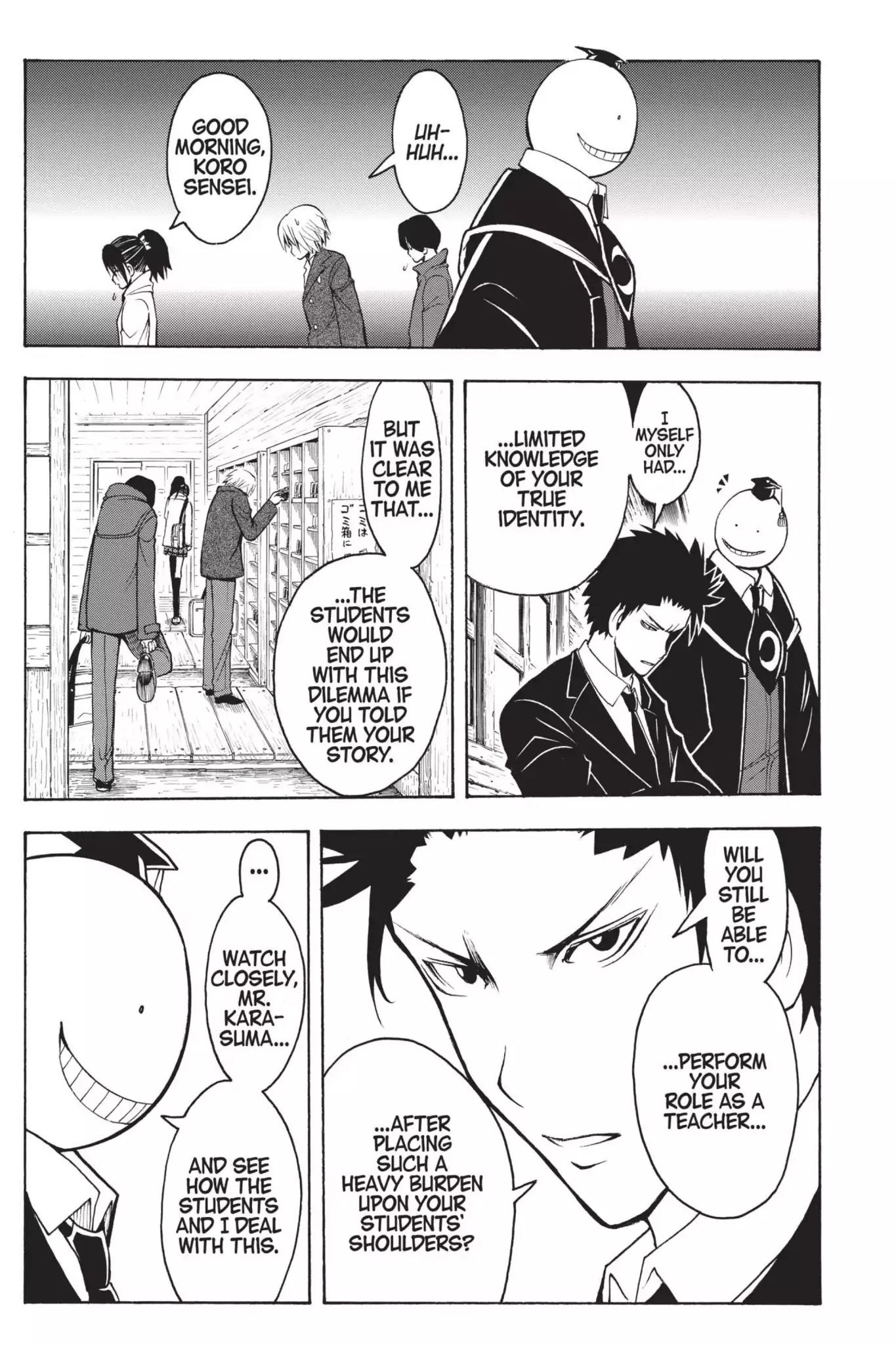 Ansatsu Kyoushitsu Chapter 142 page 11 - Chapter 142: Vol.16 CLASS 142: Time for Doubts