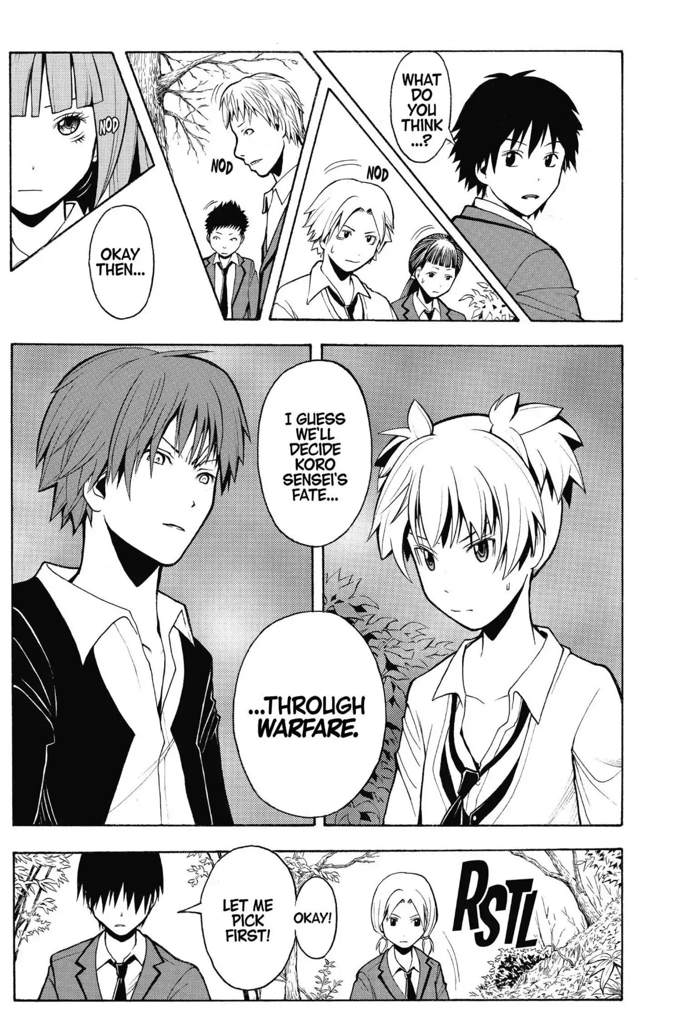 Ansatsu Kyoushitsu Chapter 143 page 27 - Chapter 143: Vol.17 CLASS 143: Time for a Breakup