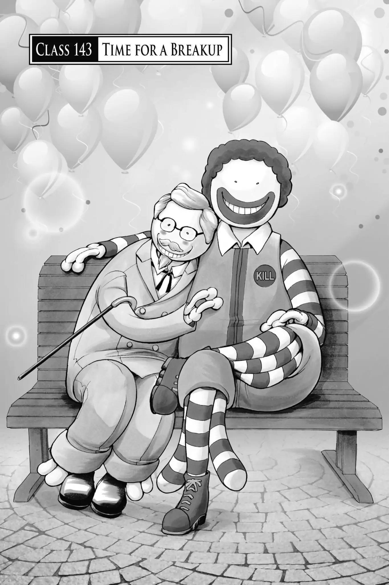Ansatsu Kyoushitsu Chapter 143 page 7 - Chapter 143: Vol.17 CLASS 143: Time for a Breakup