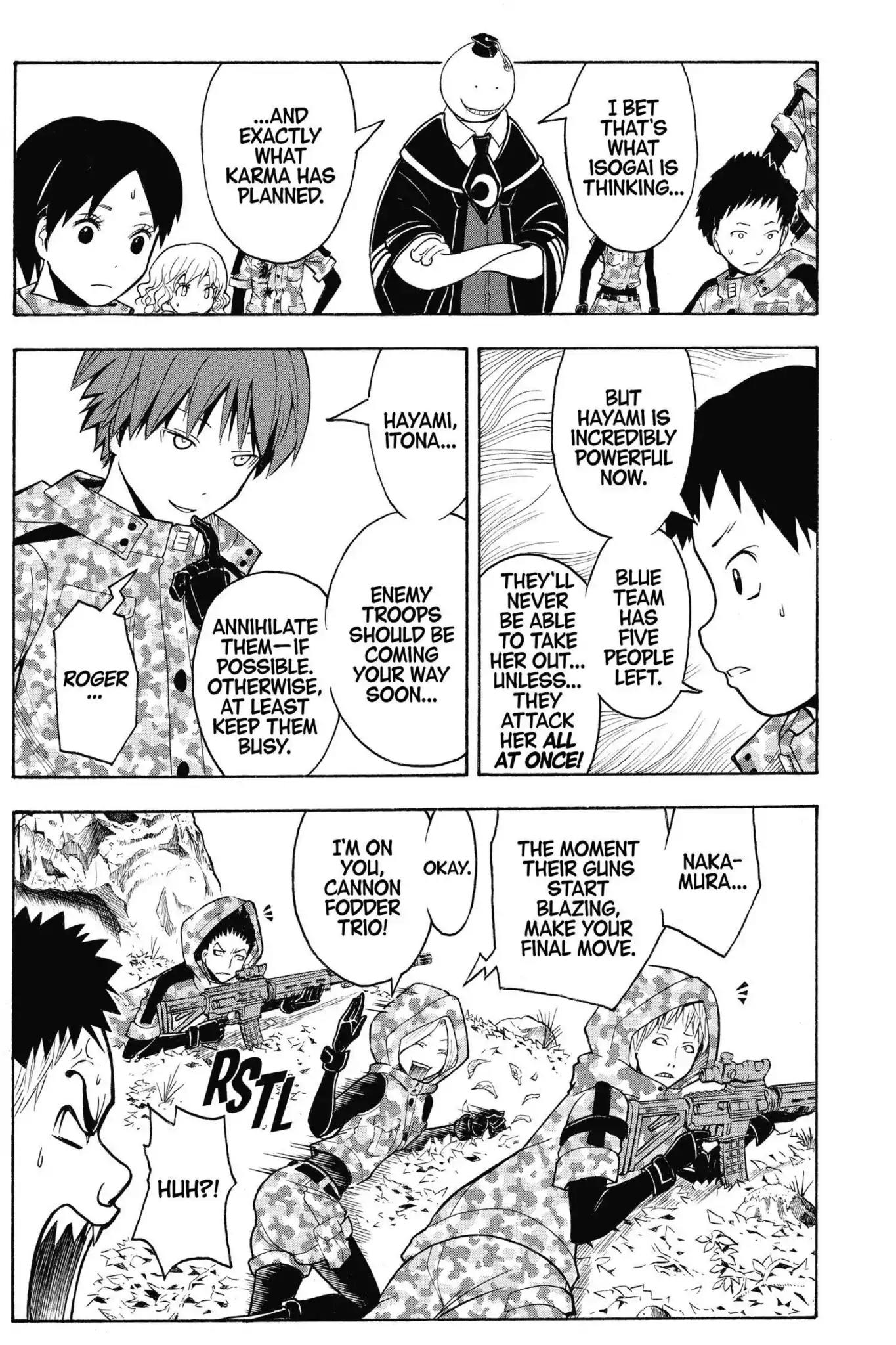 Ansatsu Kyoushitsu Chapter 146 page 6 - Chapter 146: Vol.17 CLASS 146: Time for a Fierce Battle