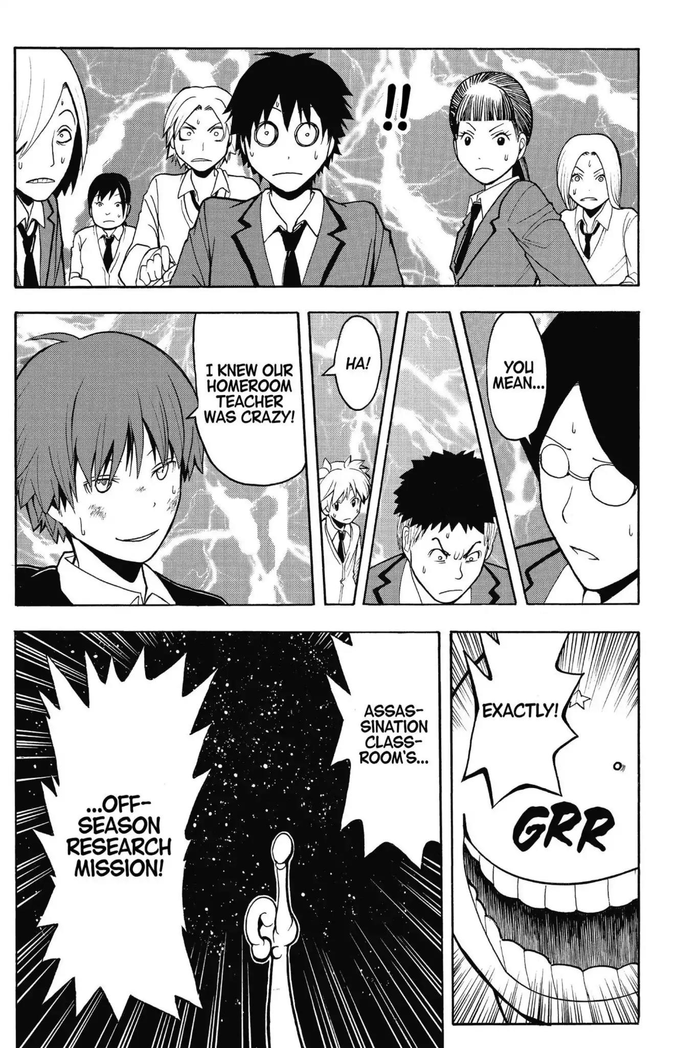 Ansatsu Kyoushitsu Chapter 150 page 15 - Chapter 150: Vol.17 CLASS 150: Time for a Research Project