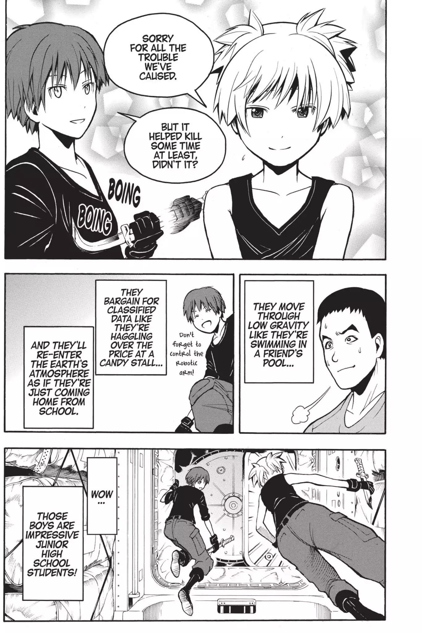 Ansatsu Kyoushitsu Chapter 152 page 22 - Chapter 152: Vol.18 CLASS 152: Time for Outer Space