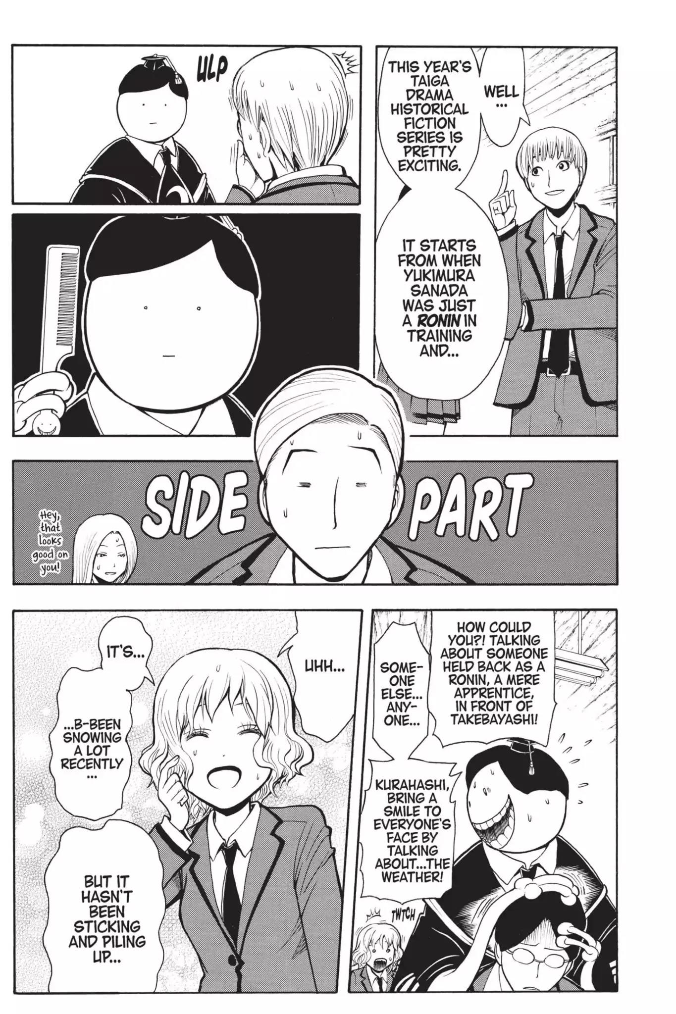 Ansatsu Kyoushitsu Chapter 156 page 7 - Chapter 156: Vol.18 CLASS 156: Time for a Side Part
