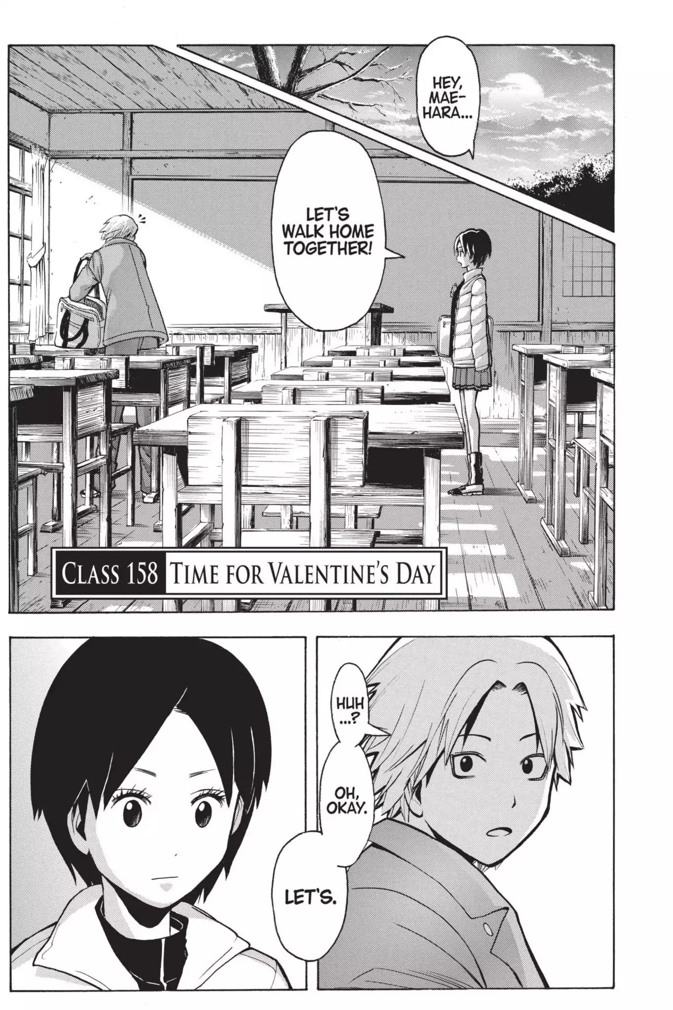 Ansatsu Kyoushitsu Chapter 158 page 1 - Chapter 158: Vol.18 CLASS 158: Time for Valentine's Day