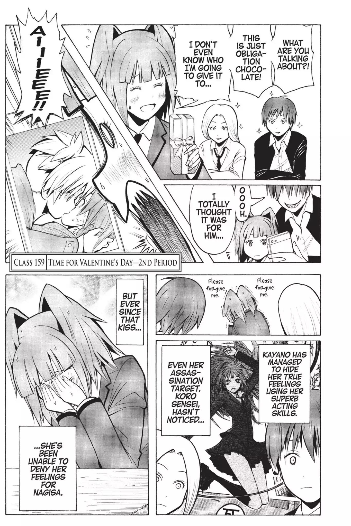 Ansatsu Kyoushitsu Chapter 159 page 1 - Chapter 159: Vol.18 CLASS 159: Time for Valentine's Day-2nd Period