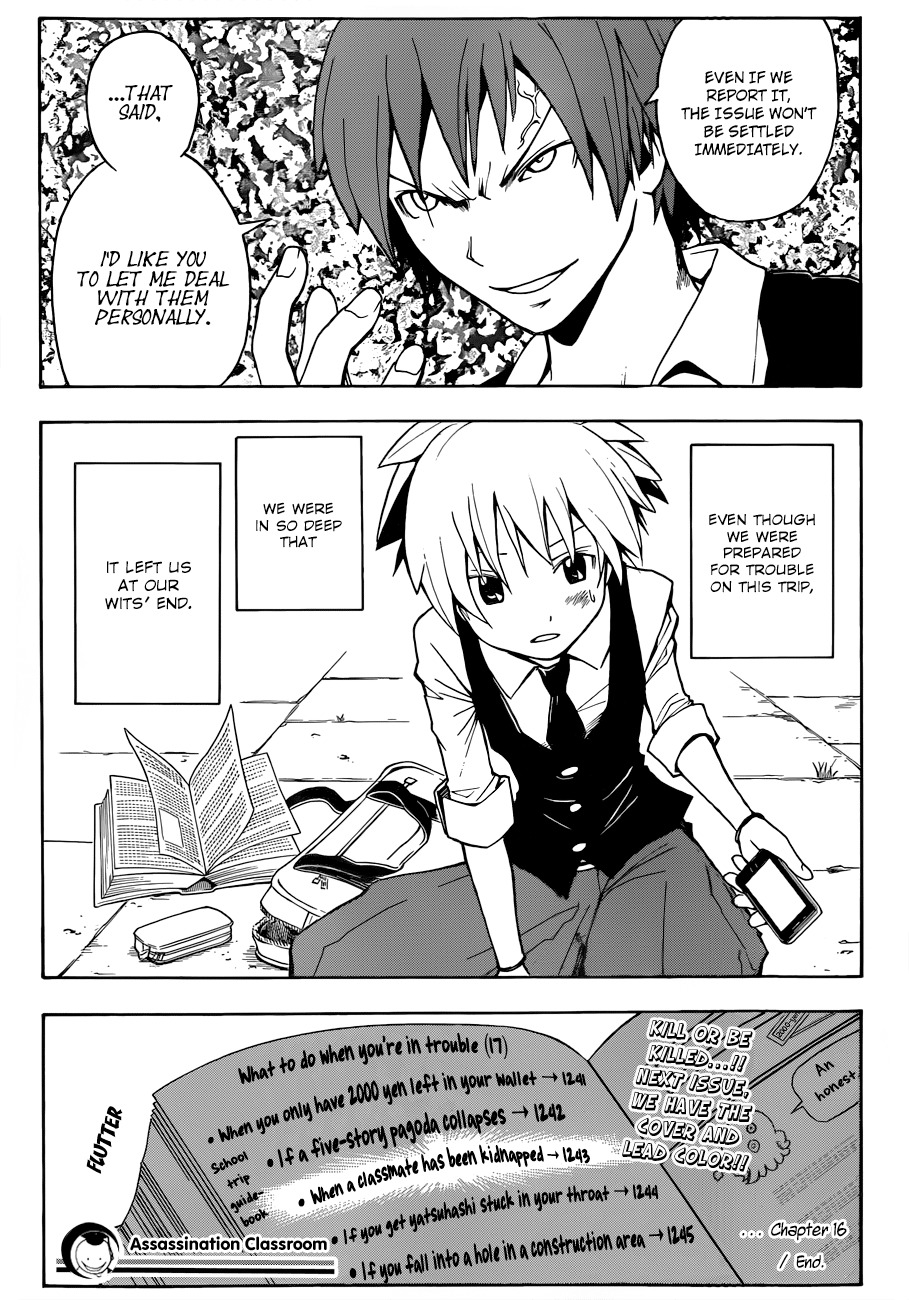 Ansatsu Kyoushitsu Chapter 16 page 20 - Chapter 16 : Ruined Time