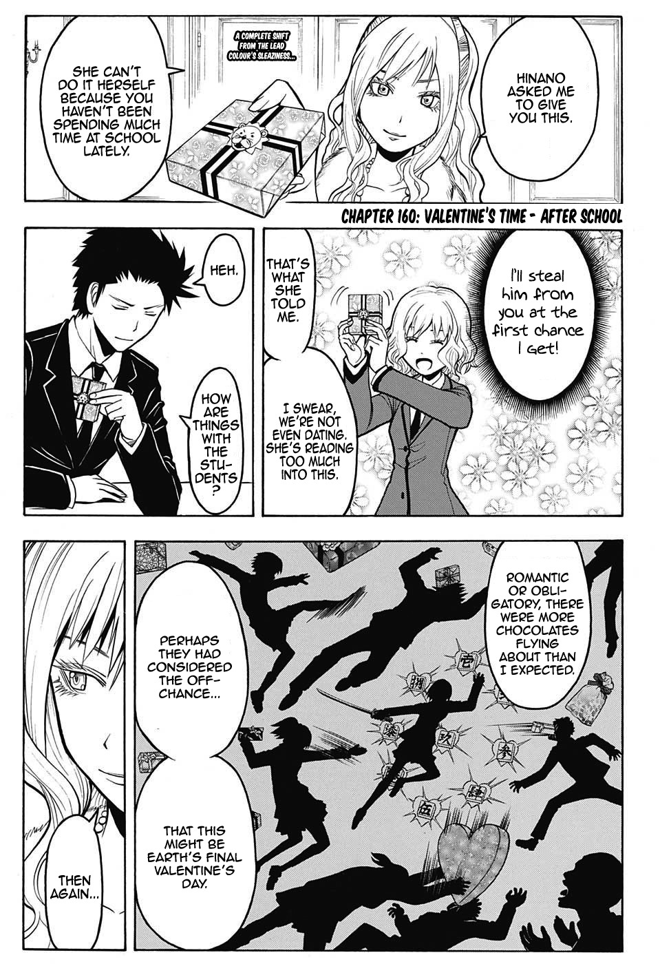 Ansatsu Kyoushitsu Chapter 160 page 5 - Chapter 160 : Valentine's Time - After School
