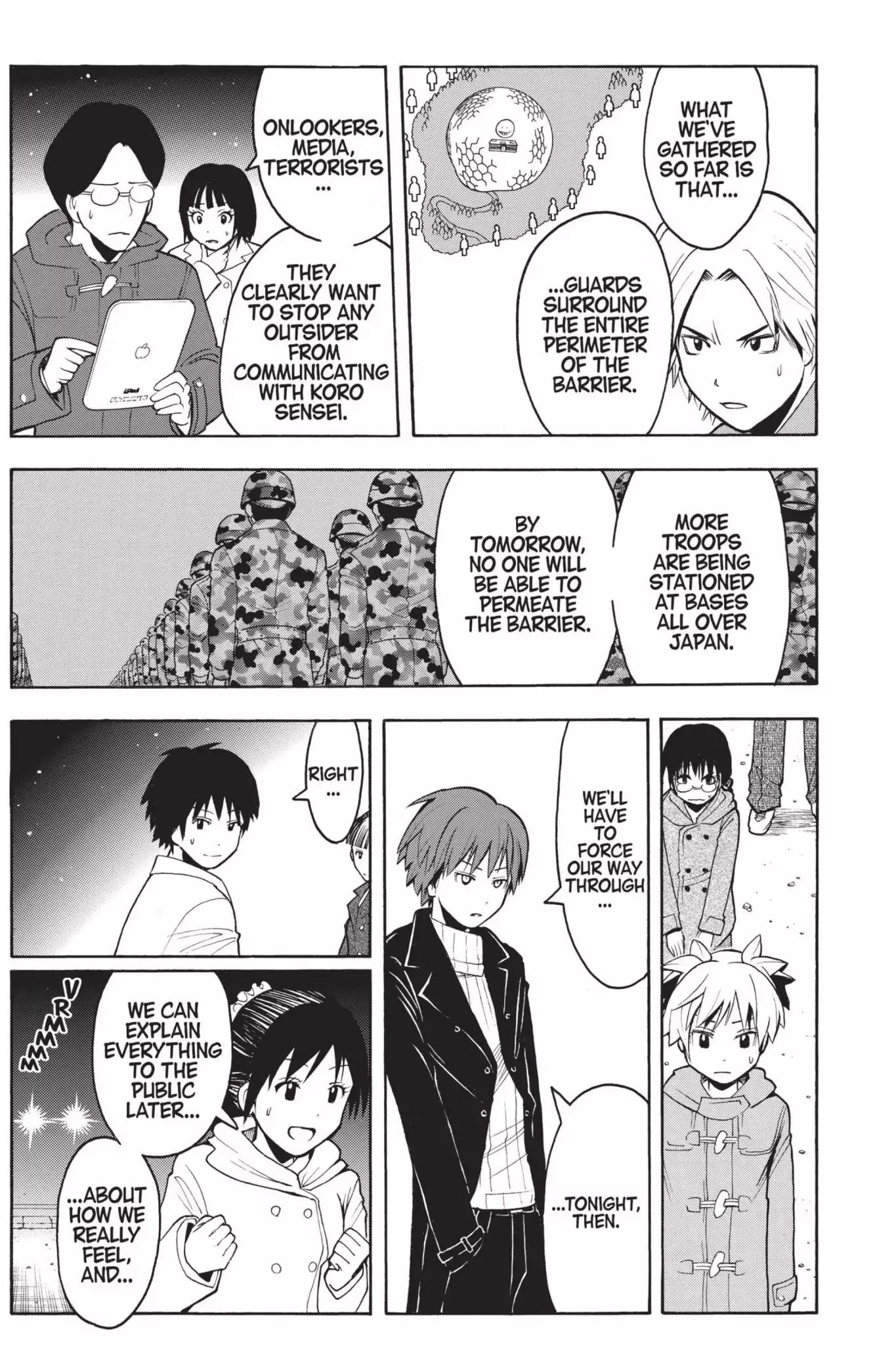 Ansatsu Kyoushitsu Chapter 165 page 11 - Chapter 165: Vol.19 CLASS 165: Time for Convincing Arguments