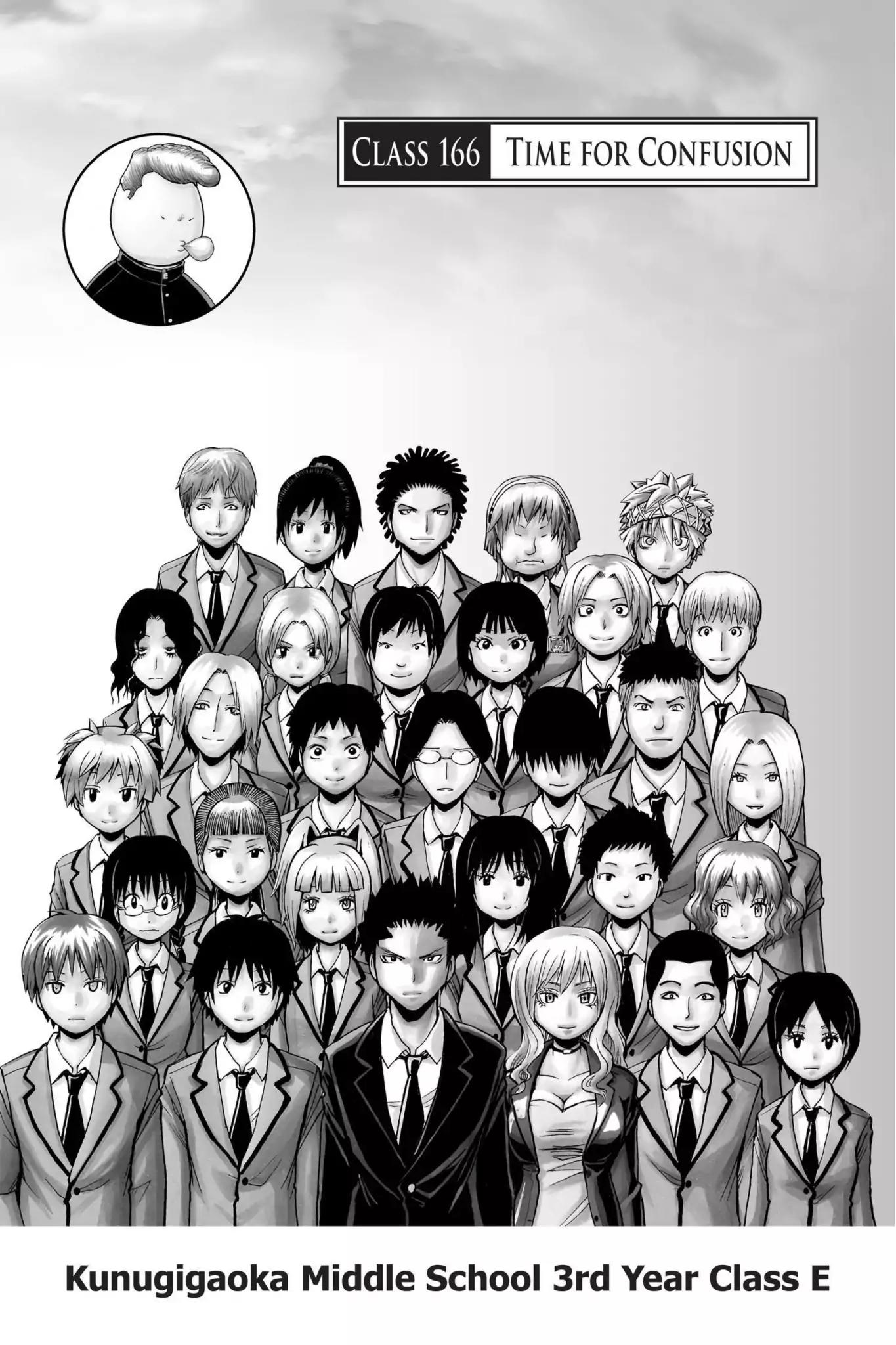 Ansatsu Kyoushitsu Chapter 166 page 1 - Chapter 166: Vol.19 CLASS 166: Time for Confusion