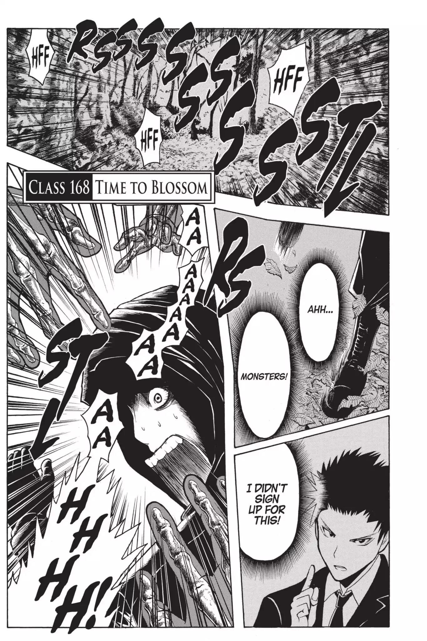 Ansatsu Kyoushitsu Chapter 168 page 1 - Chapter 168: Vol.19 CLASS 168: Time to Blossom