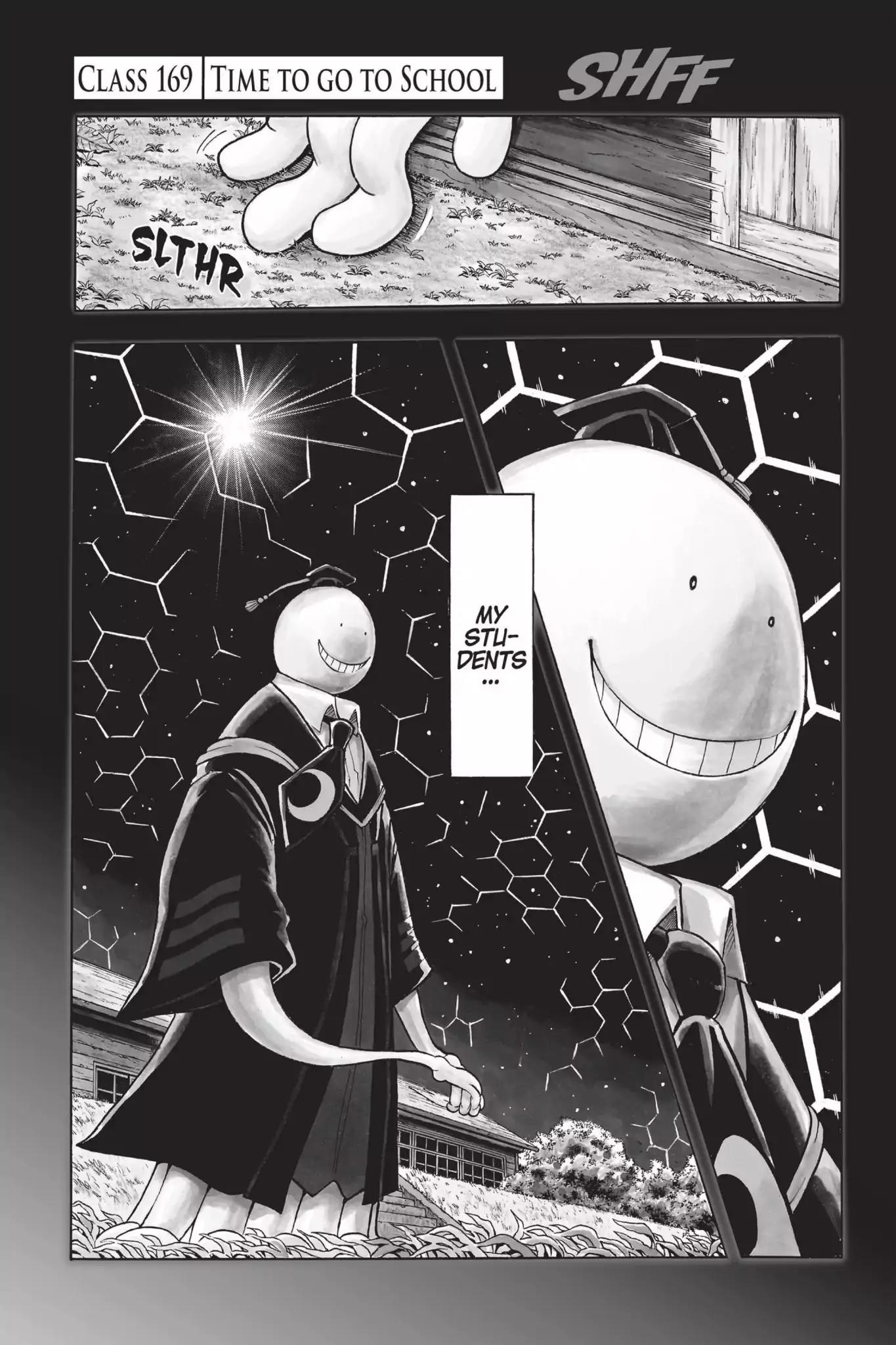 Ansatsu Kyoushitsu Chapter 169 page 1 - Chapter 169: Vol.19 CLASS 169: Time to Go to School