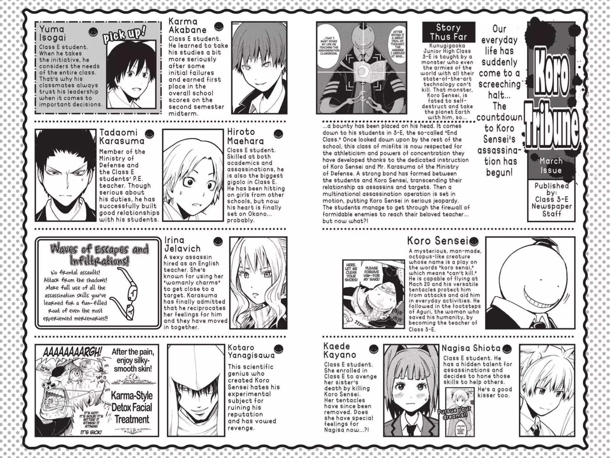 Ansatsu Kyoushitsu Chapter 170 page 3 - Chapter 170: Vol.20 CLASS 170: Time for the Next Generation