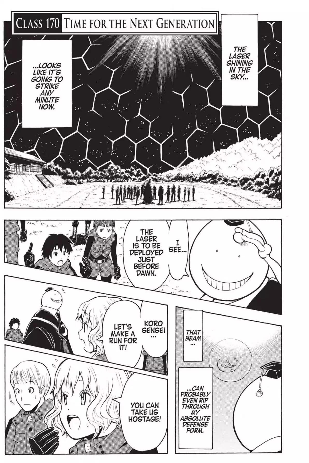 Ansatsu Kyoushitsu Chapter 170 page 5 - Chapter 170: Vol.20 CLASS 170: Time for the Next Generation