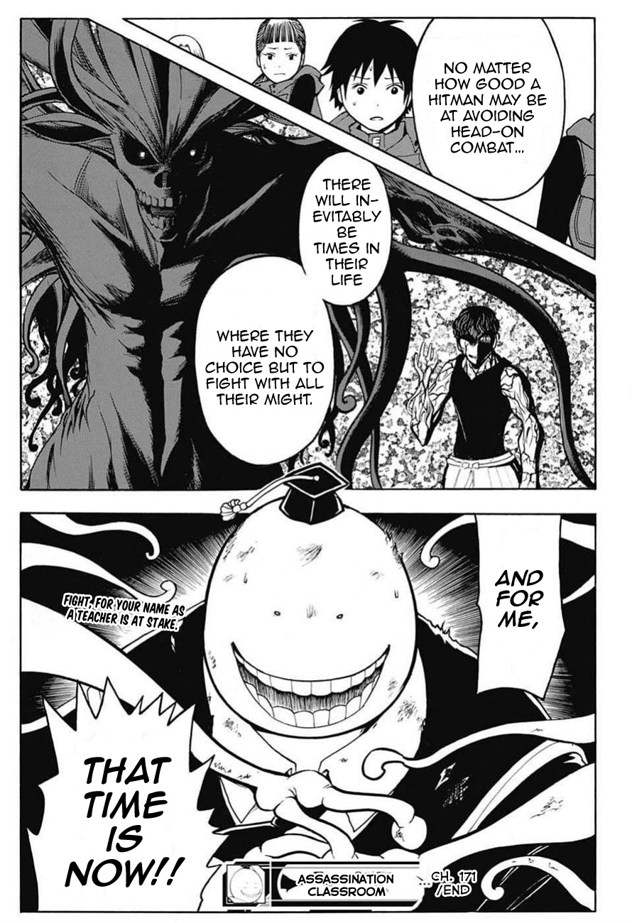 Ansatsu Kyoushitsu Chapter 171 page 19 - Chapter 171 : Final Boss Time