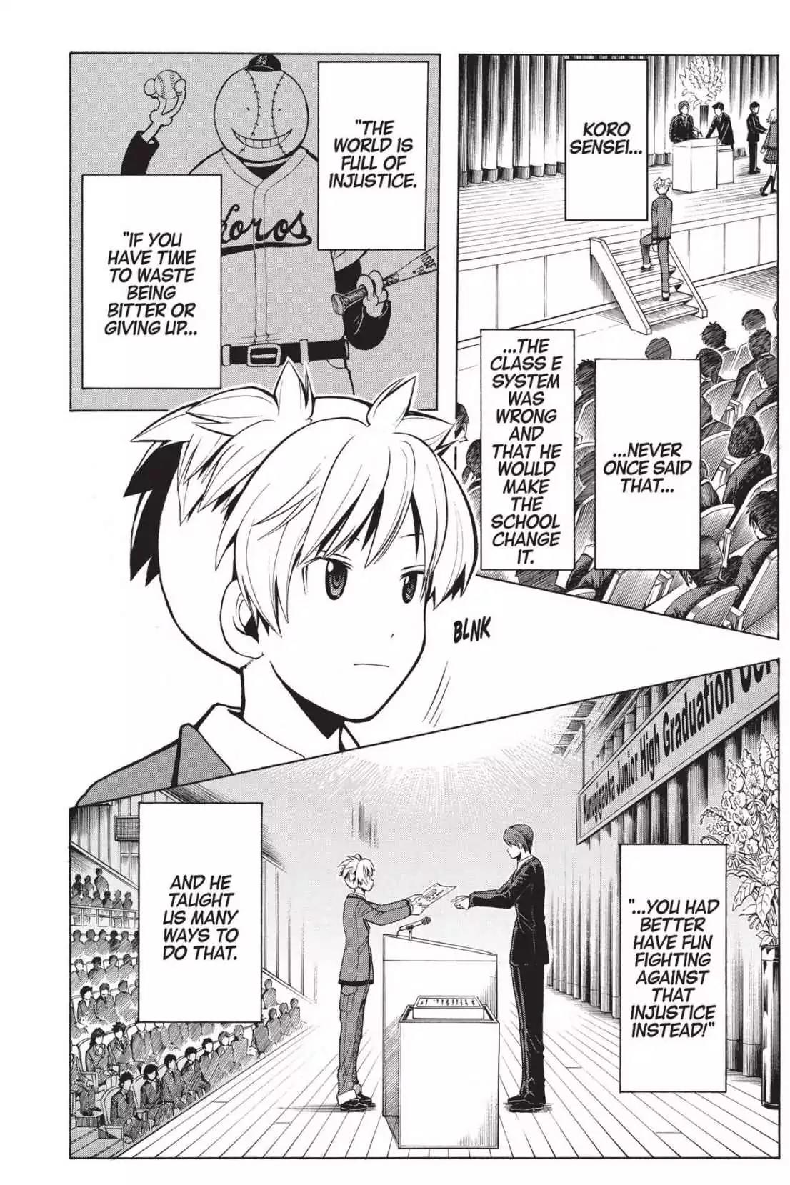 Ansatsu Kyoushitsu Chapter 178 page 17 - Chapter 178: Vol.21 CLASS 178: Time for Tears