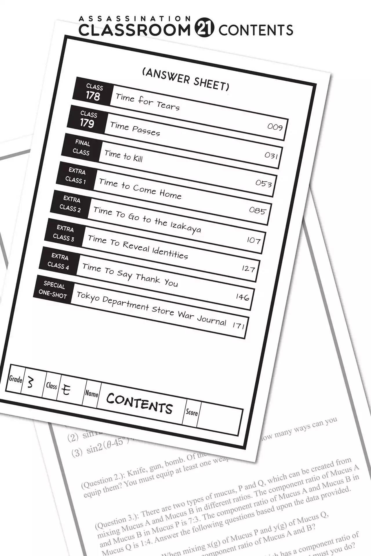 Ansatsu Kyoushitsu Chapter 178 page 5 - Chapter 178: Vol.21 CLASS 178: Time for Tears