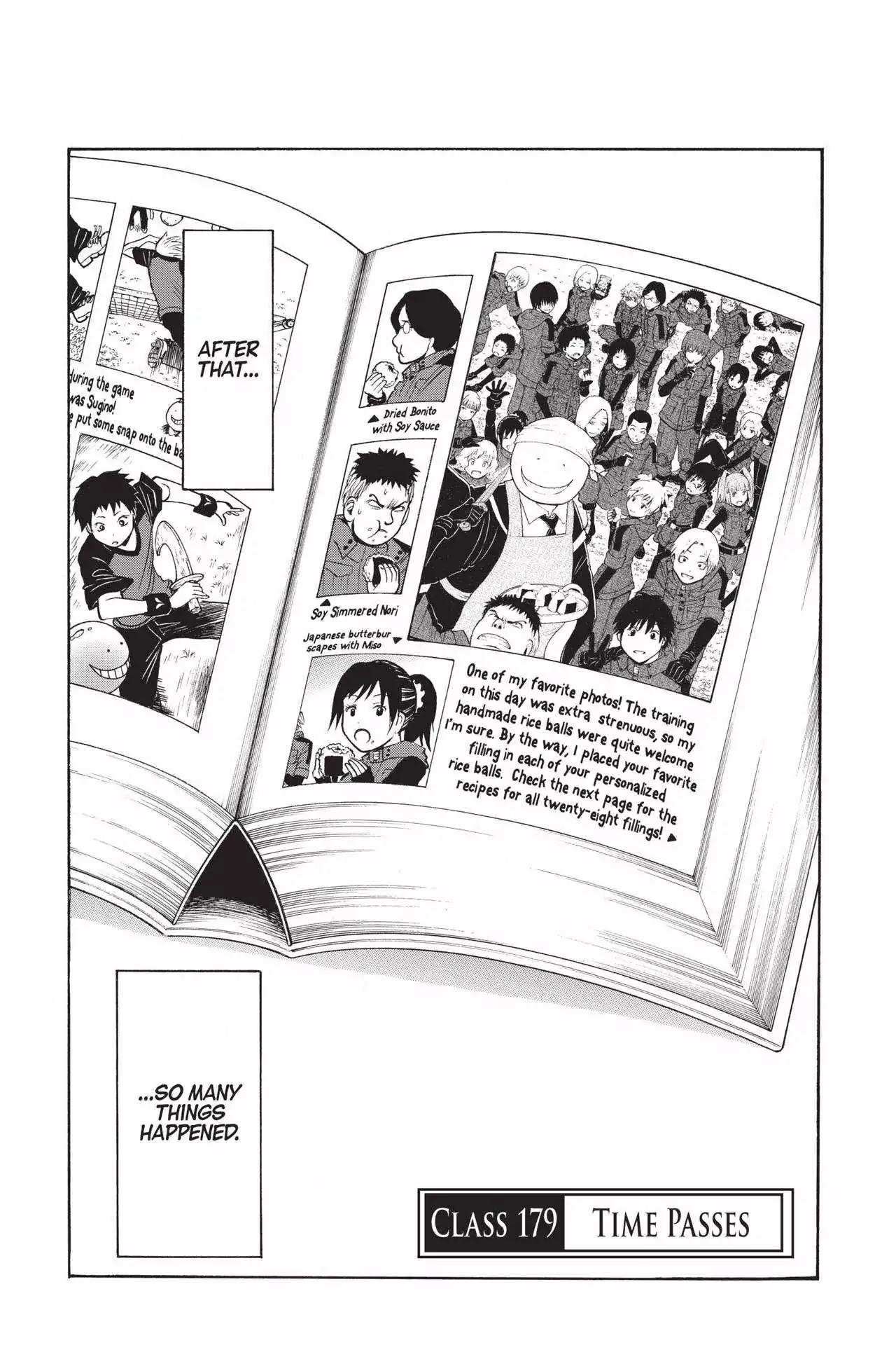 Ansatsu Kyoushitsu Chapter 179 page 1 - Chapter 179: Vol.21 CLASS 179: Time Passes