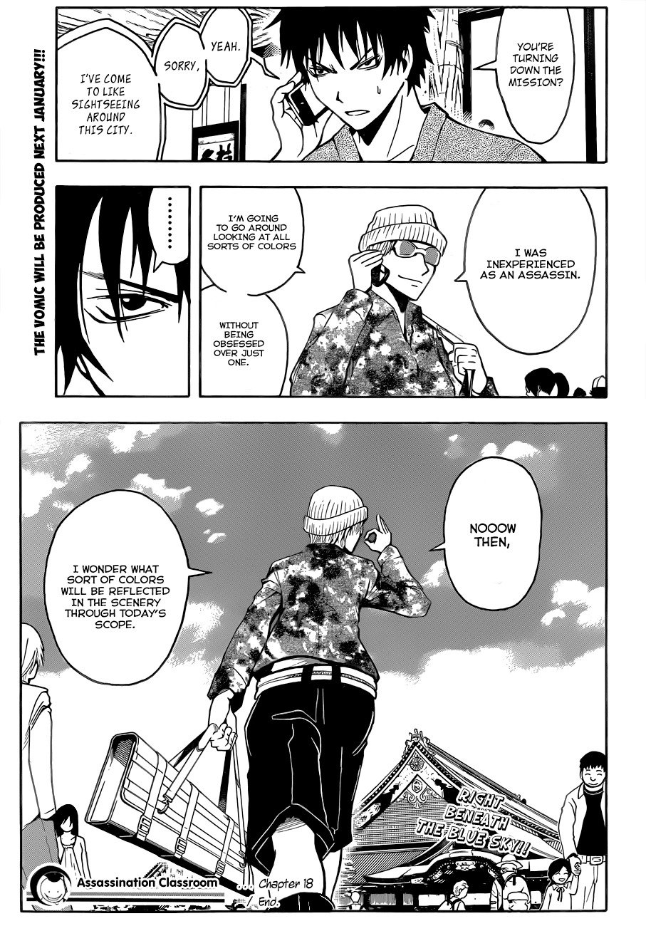 Ansatsu Kyoushitsu Chapter 18 page 20 - Chapter 18 : Red Time.