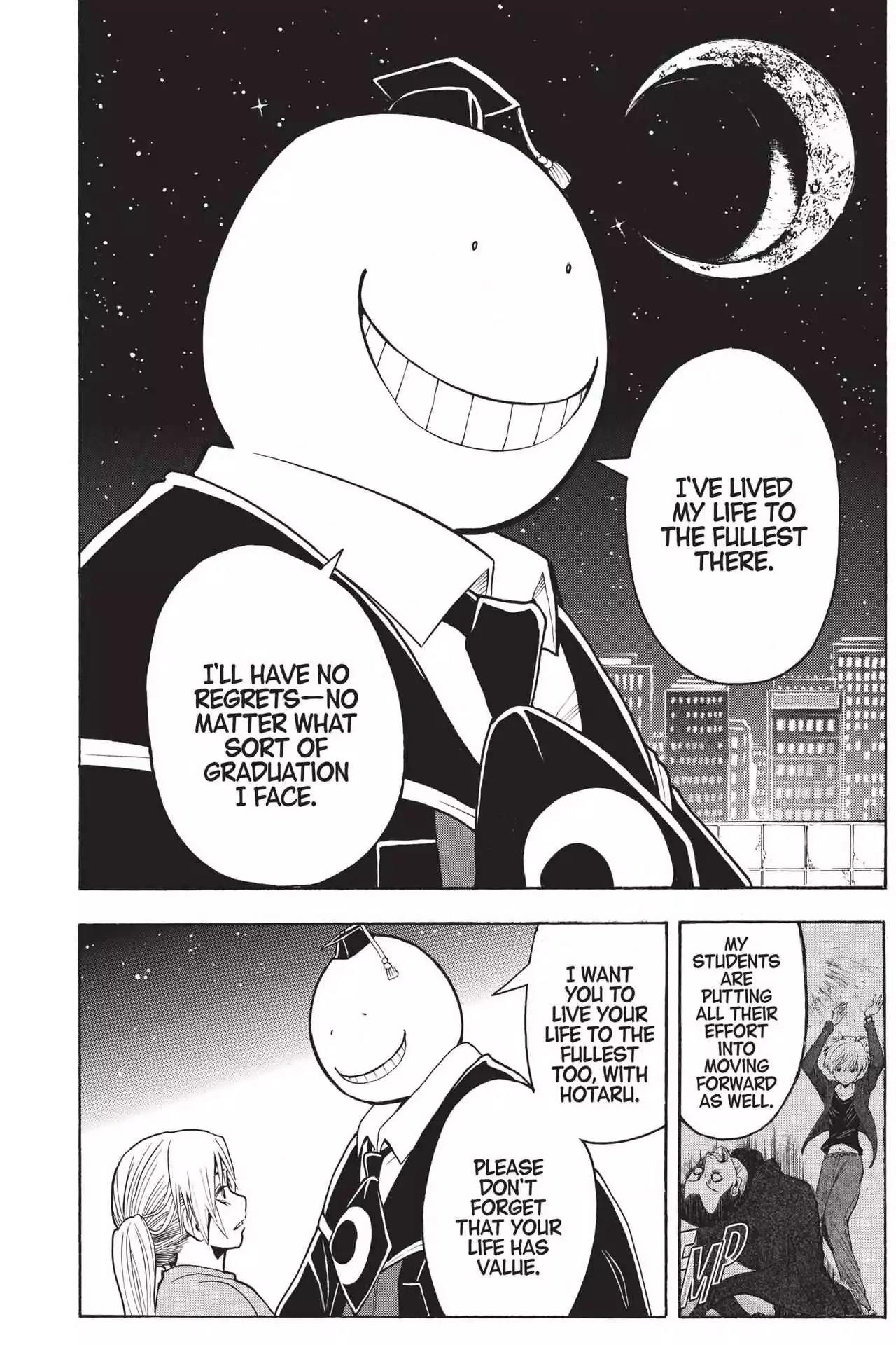 Ansatsu Kyoushitsu Chapter 180.8 page 15 - Vol.21 EXTRA CLASS 4: Time to Say Thank You
