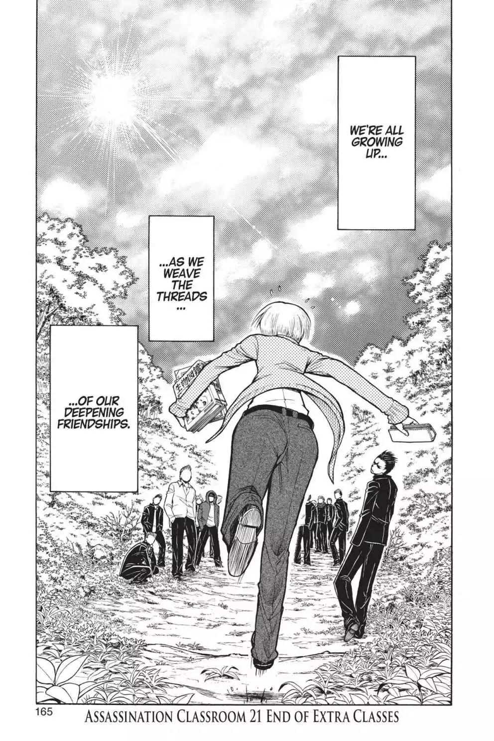 Ansatsu Kyoushitsu Chapter 180.8 page 20 - Vol.21 EXTRA CLASS 4: Time to Say Thank You