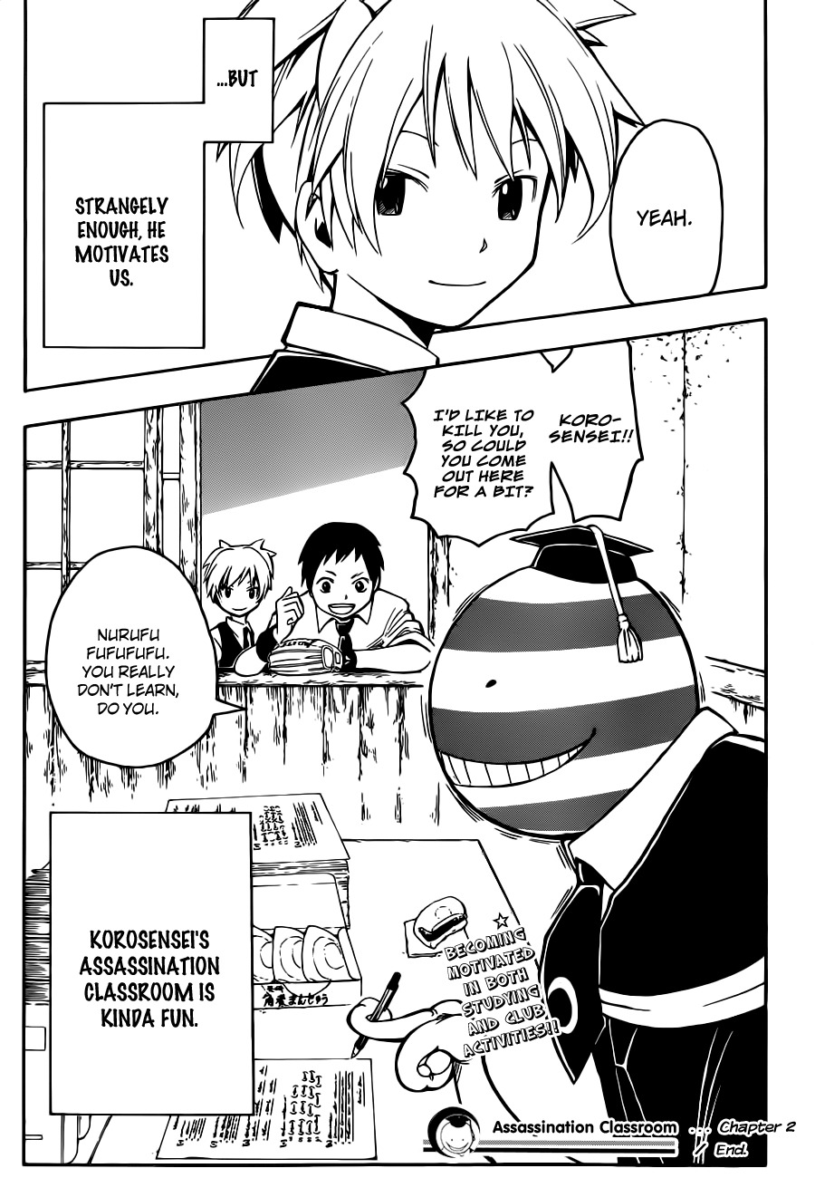 Ansatsu Kyoushitsu Chapter 2 page 24 - Chapter 2 : Baseball time.